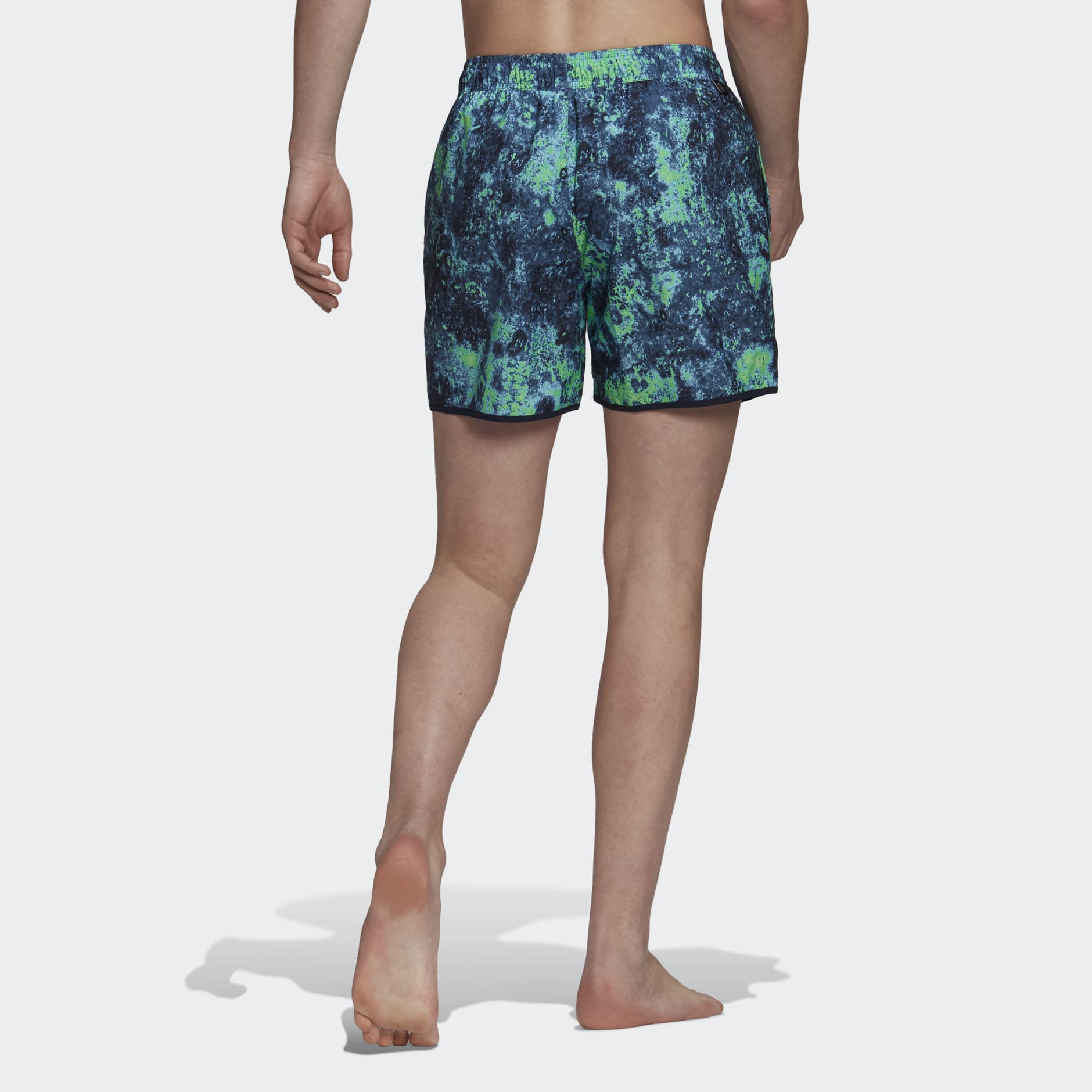 adidas Short Length Melting Salt Reversible CLX Swim Shorts - Blue ...