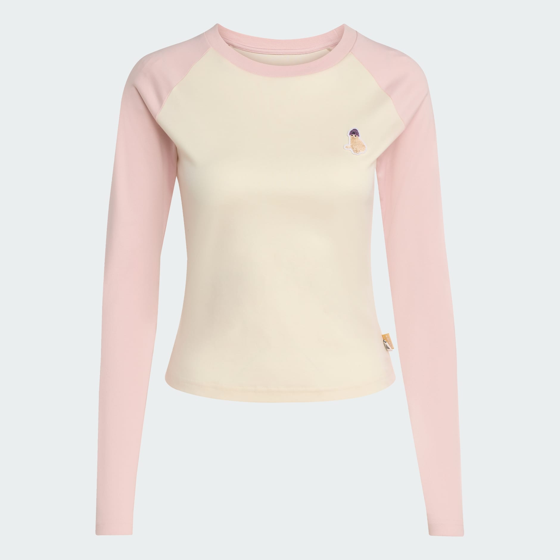 小貓貼布圖案長袖 T 裇