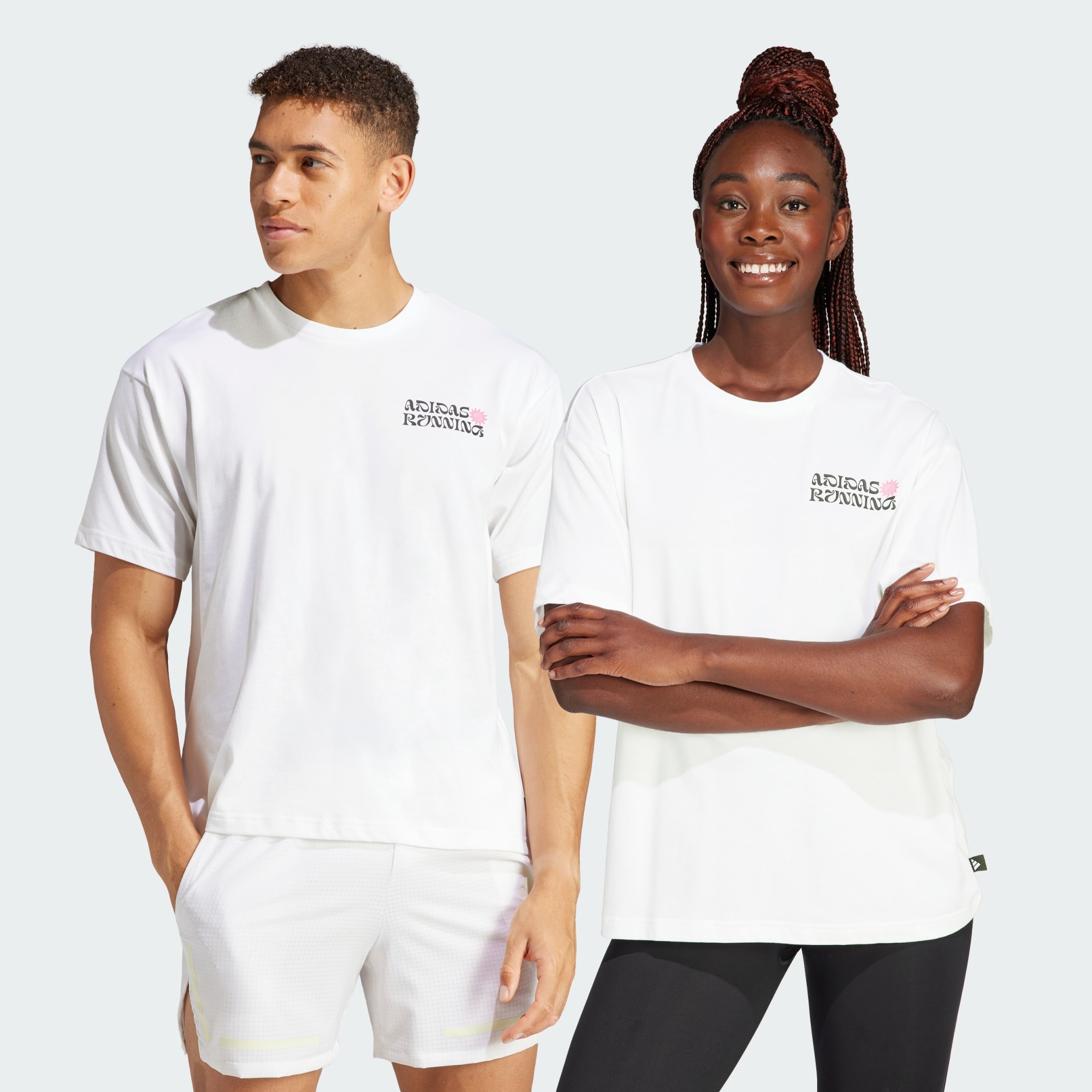 adidas Break the Norm Graphic Tee (Gender Neutral) - White | adidas UAE