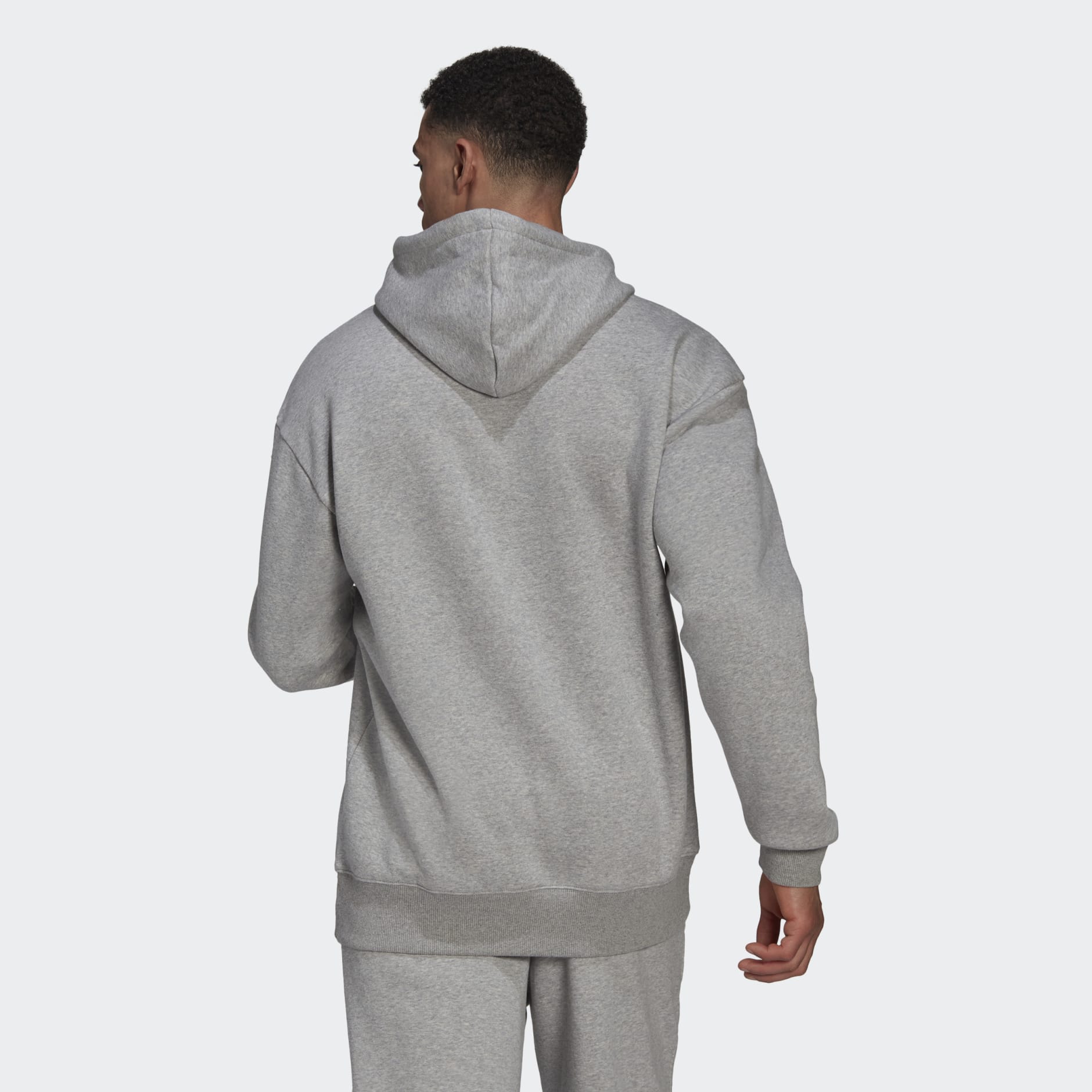 Eve I nåde af hende Men's Clothing - Essentials FeelVivid Cotton Fleece Drop Shoulder Hoodie -  Grey | adidas Bahrain
