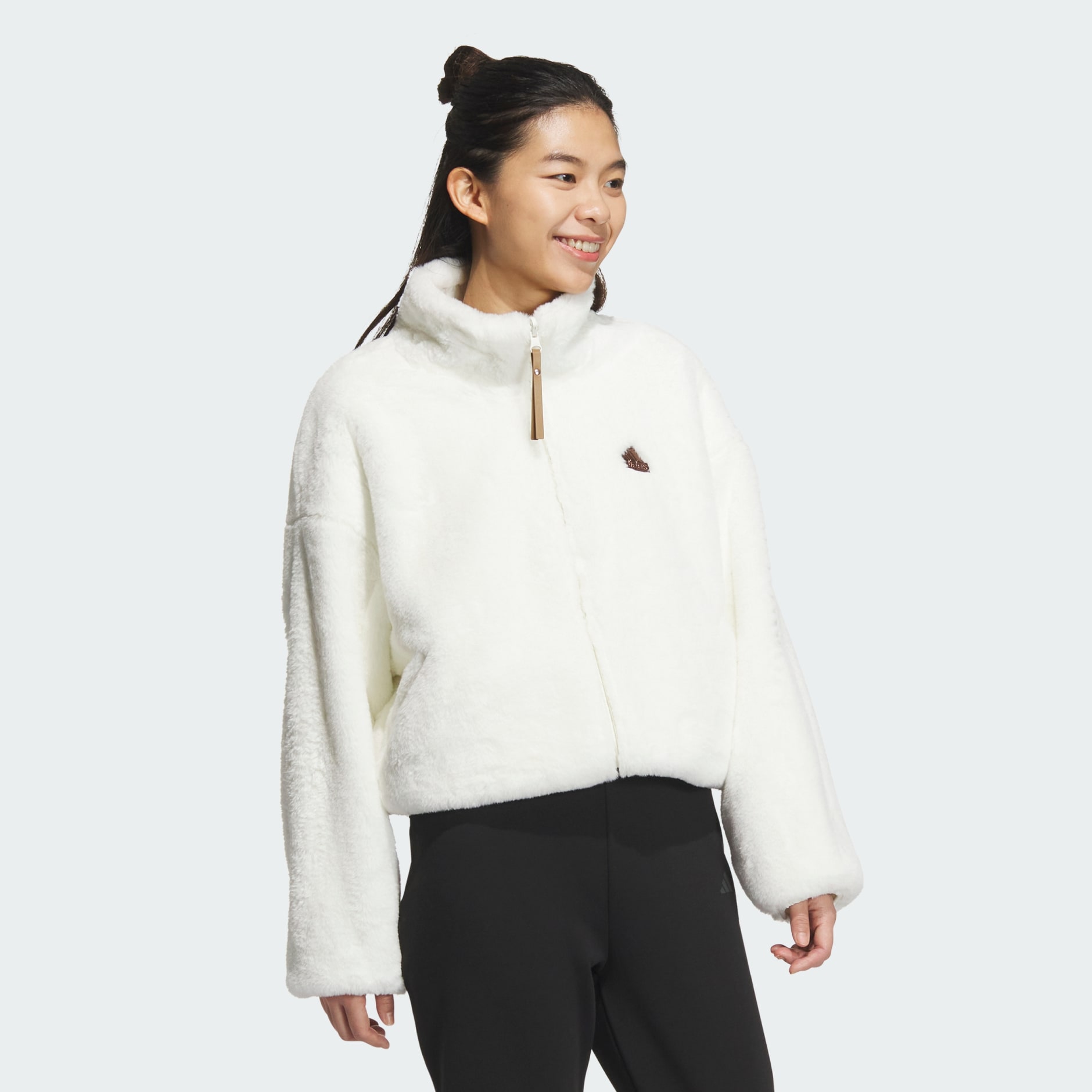 Modern Winter Reversible Fur Jacket - White | adidas Hong Kong