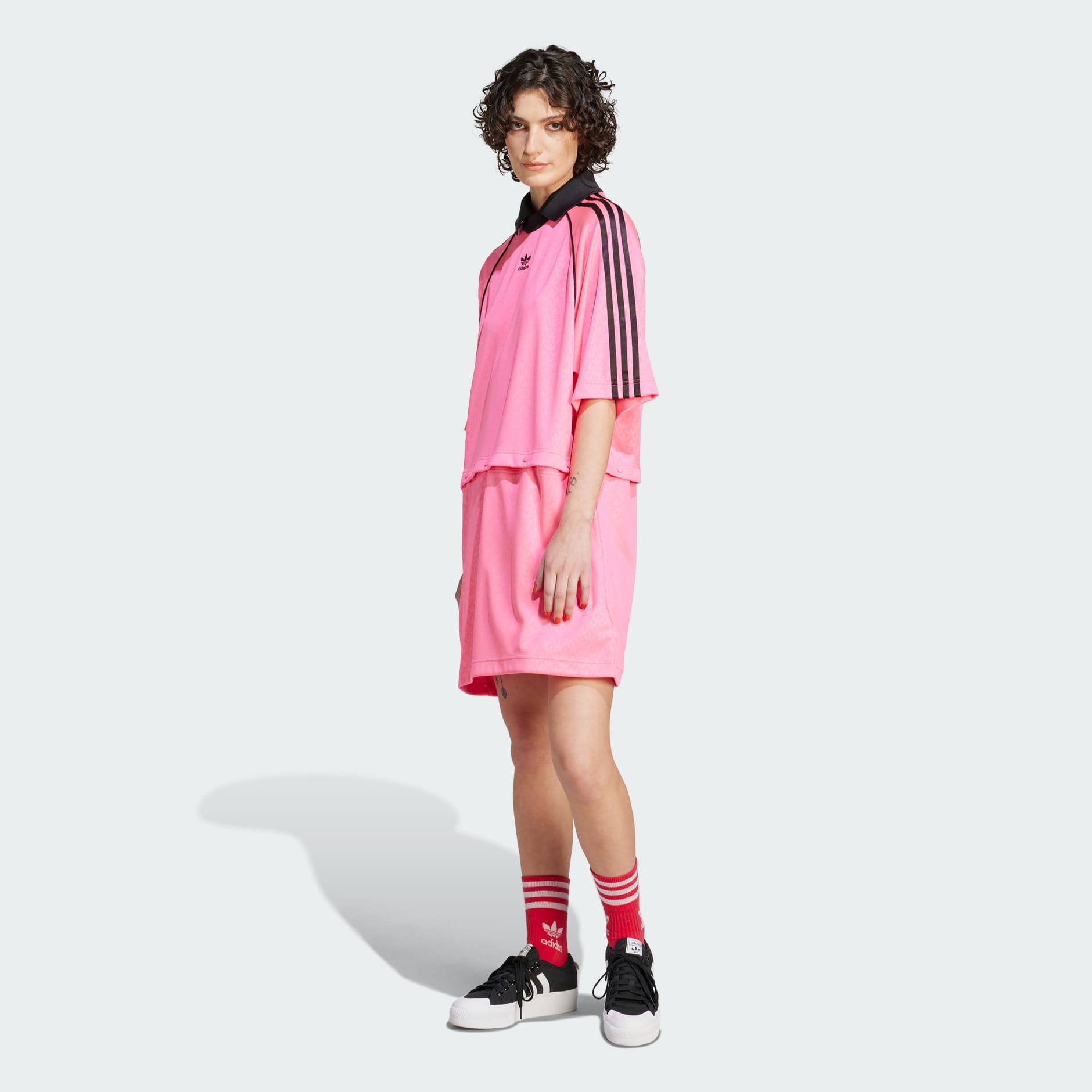 stil Kansen Schaar Women's Clothing - Pique Tee Dress - Pink | adidas Saudi Arabia