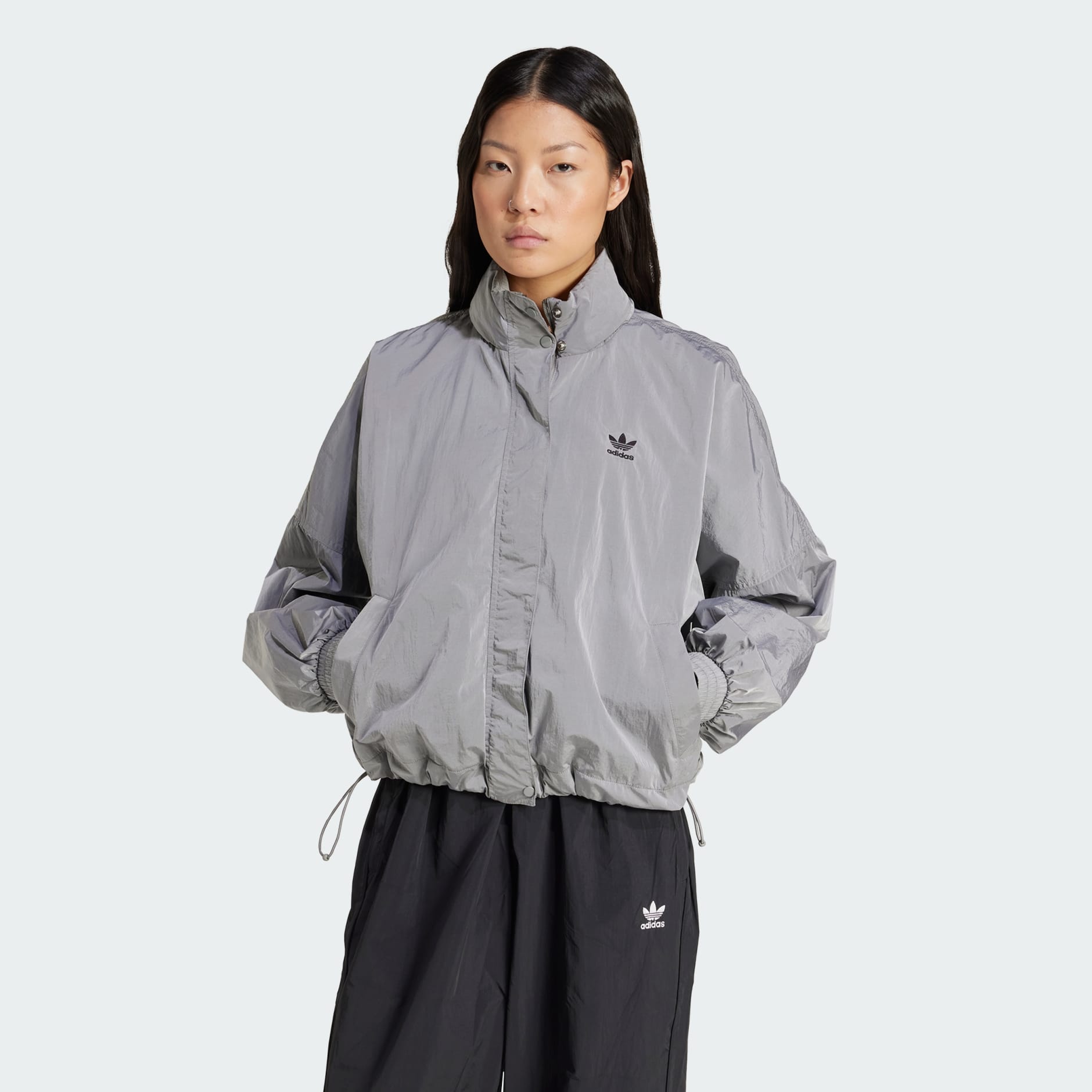 Adicolor Woven Nylon Outline Trefoil Windbreaker