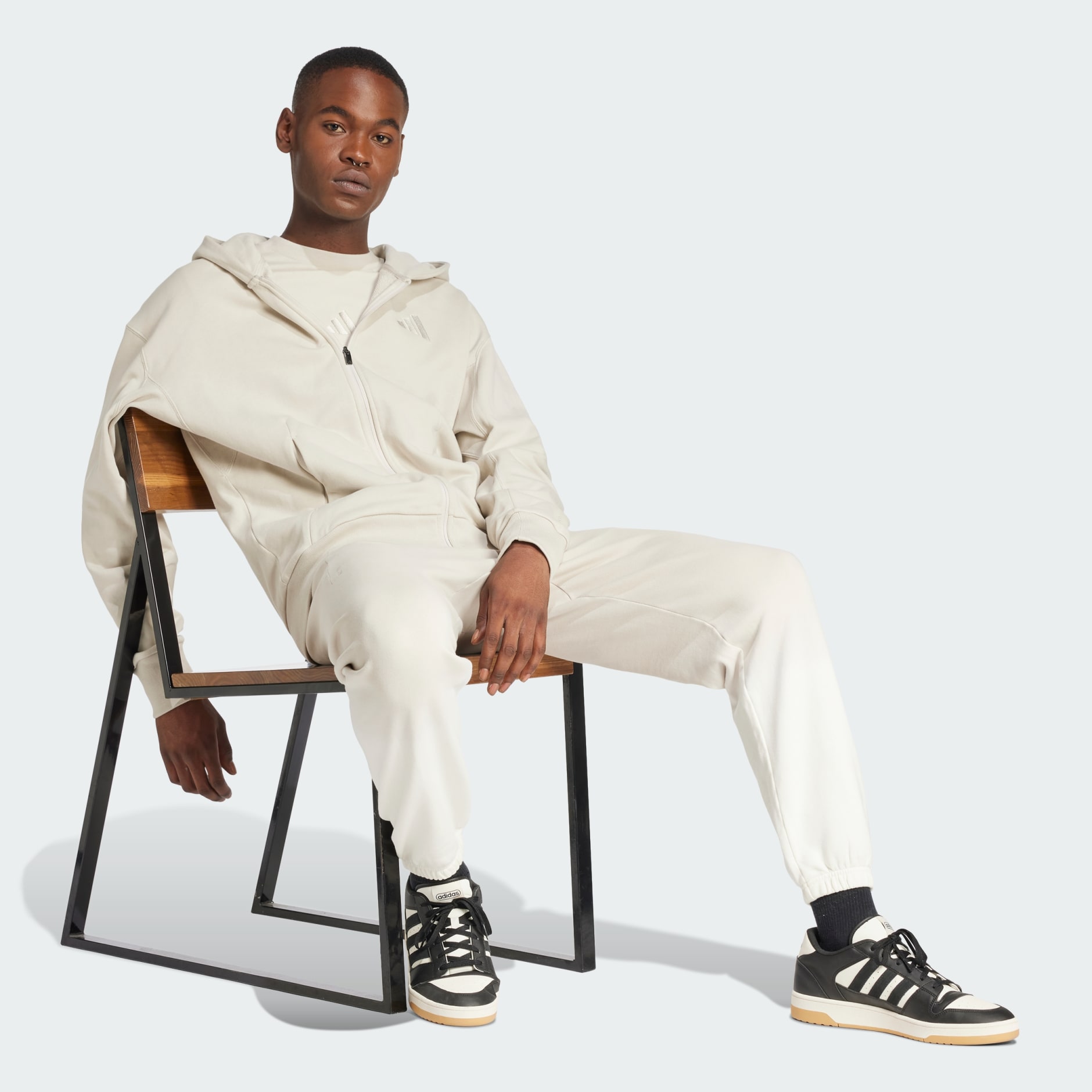 adidas ALL SZN French Terry Full-Zip Hoodie - Beige | adidas KE