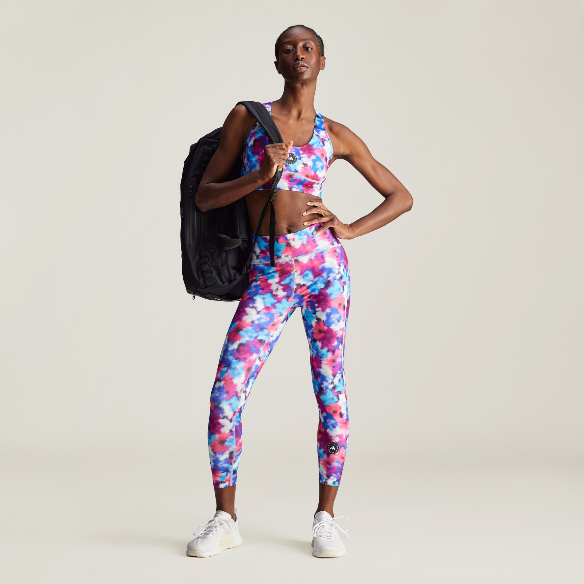 Adidas stellasport printed tights hotsell