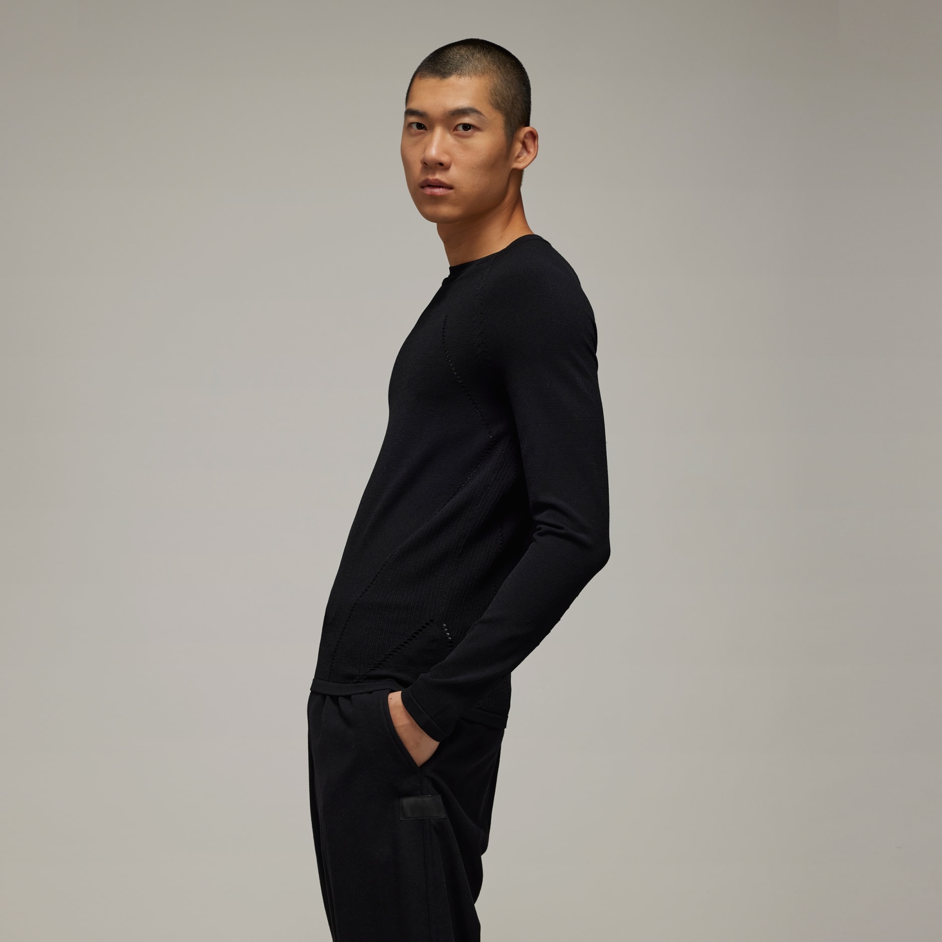 adidas Y-3 Ingesan Knit Tee - Black | adidas LK | Sport-T-Shirts
