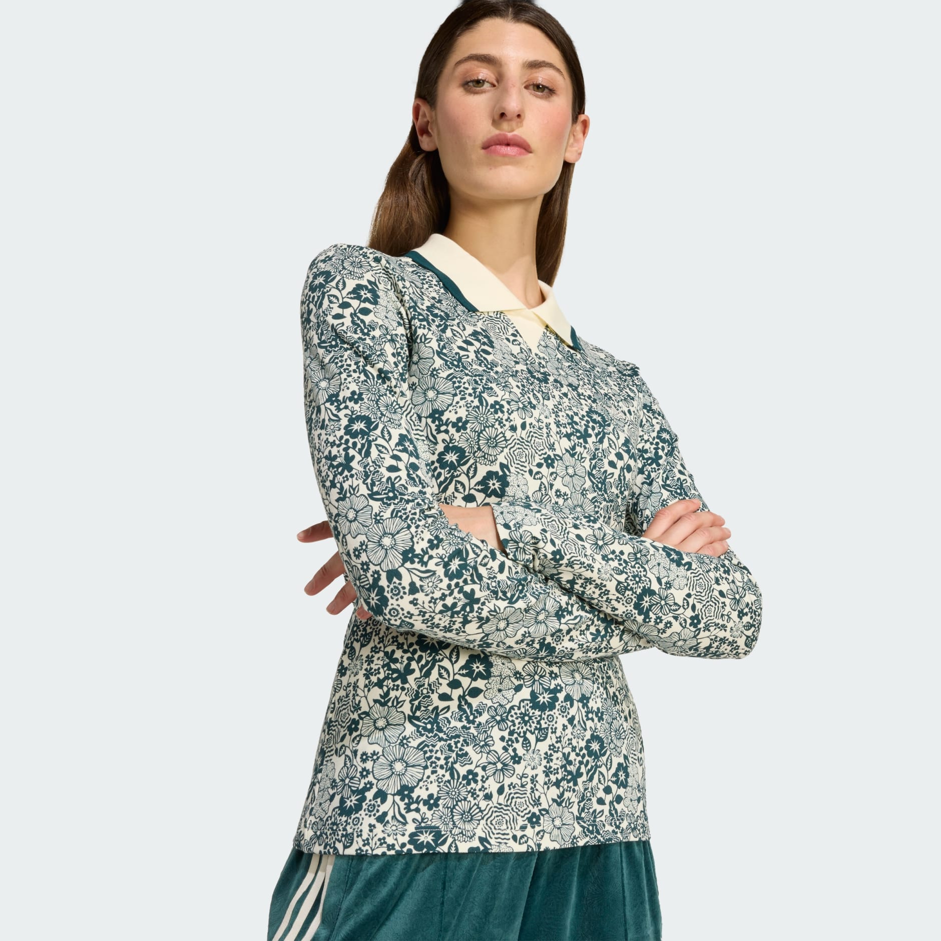 تيشيرت أديداس أوريجينالز Liberty London AOP بأكمام طويلة