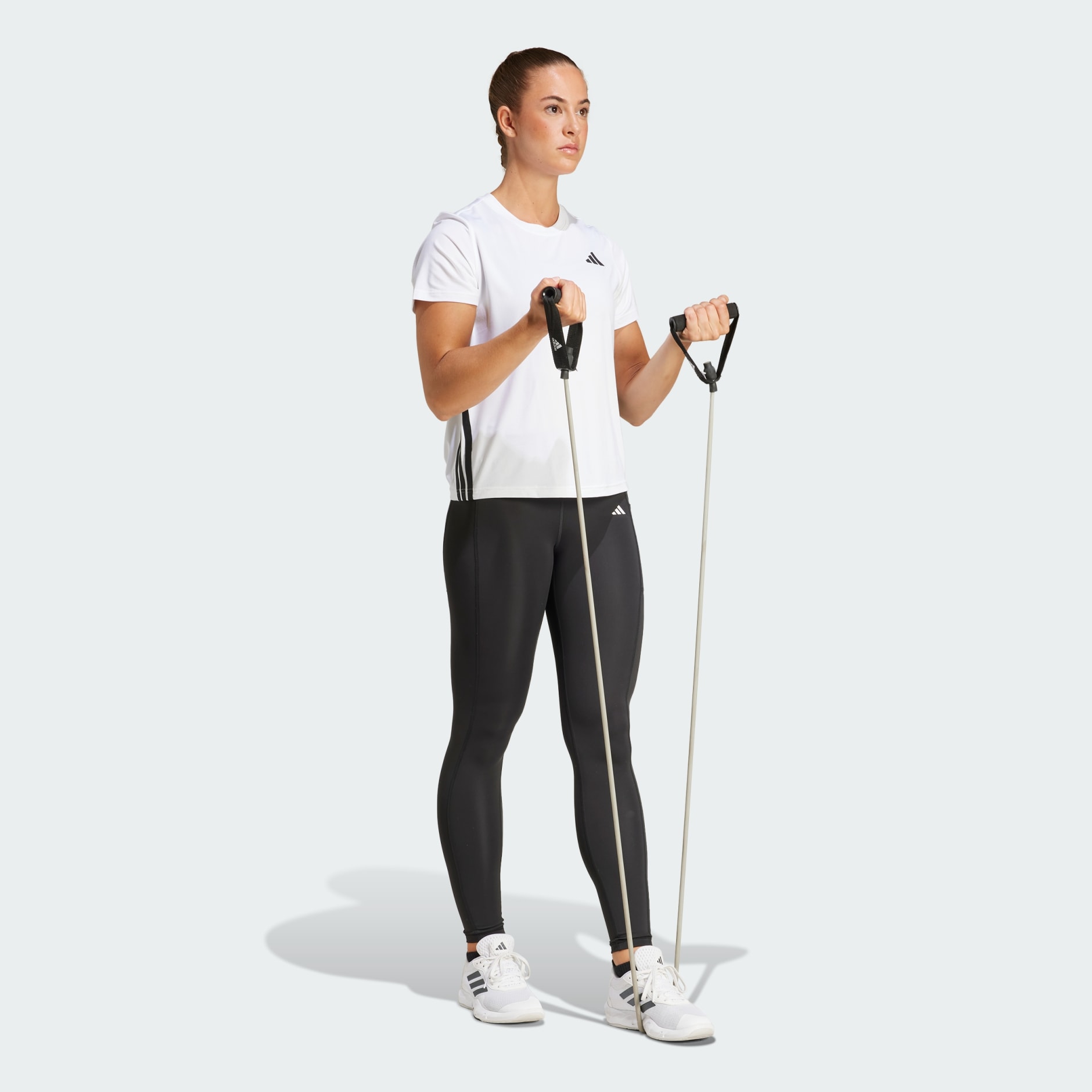 Tシャツ・カットソー adidas Train Essentials 3S Workout Tee JH1393 Women's Clothing - Train Essentials 3-Stripes Workout Tee