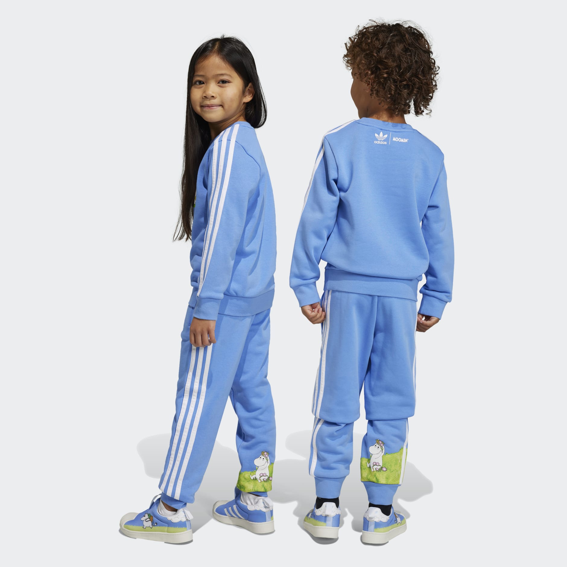 Kids Clothing - adidas Originals x Moomin Crew Set - Blue | adidas Egypt