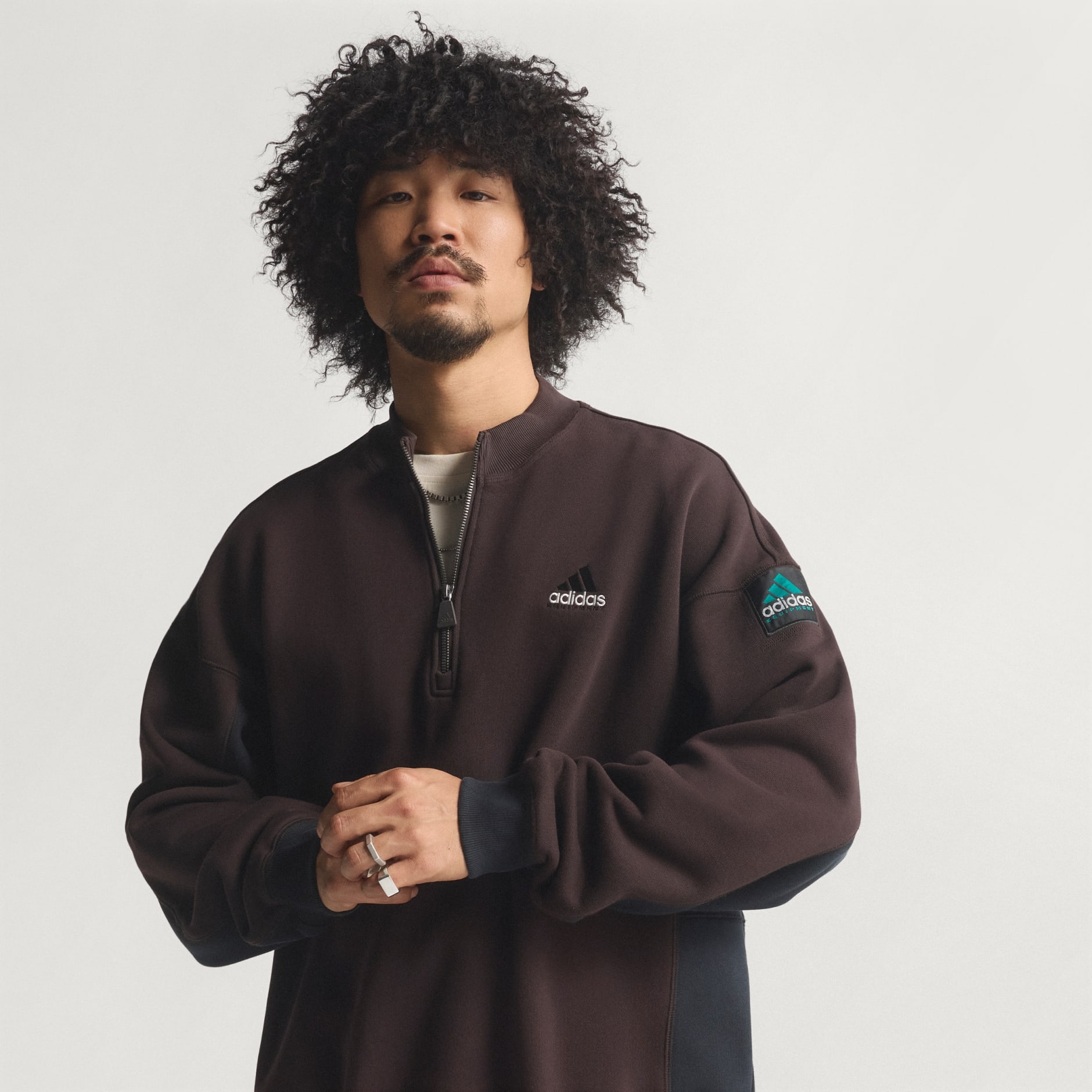 Pulover cu fermoar 1/2 Equipment Blocked adidas