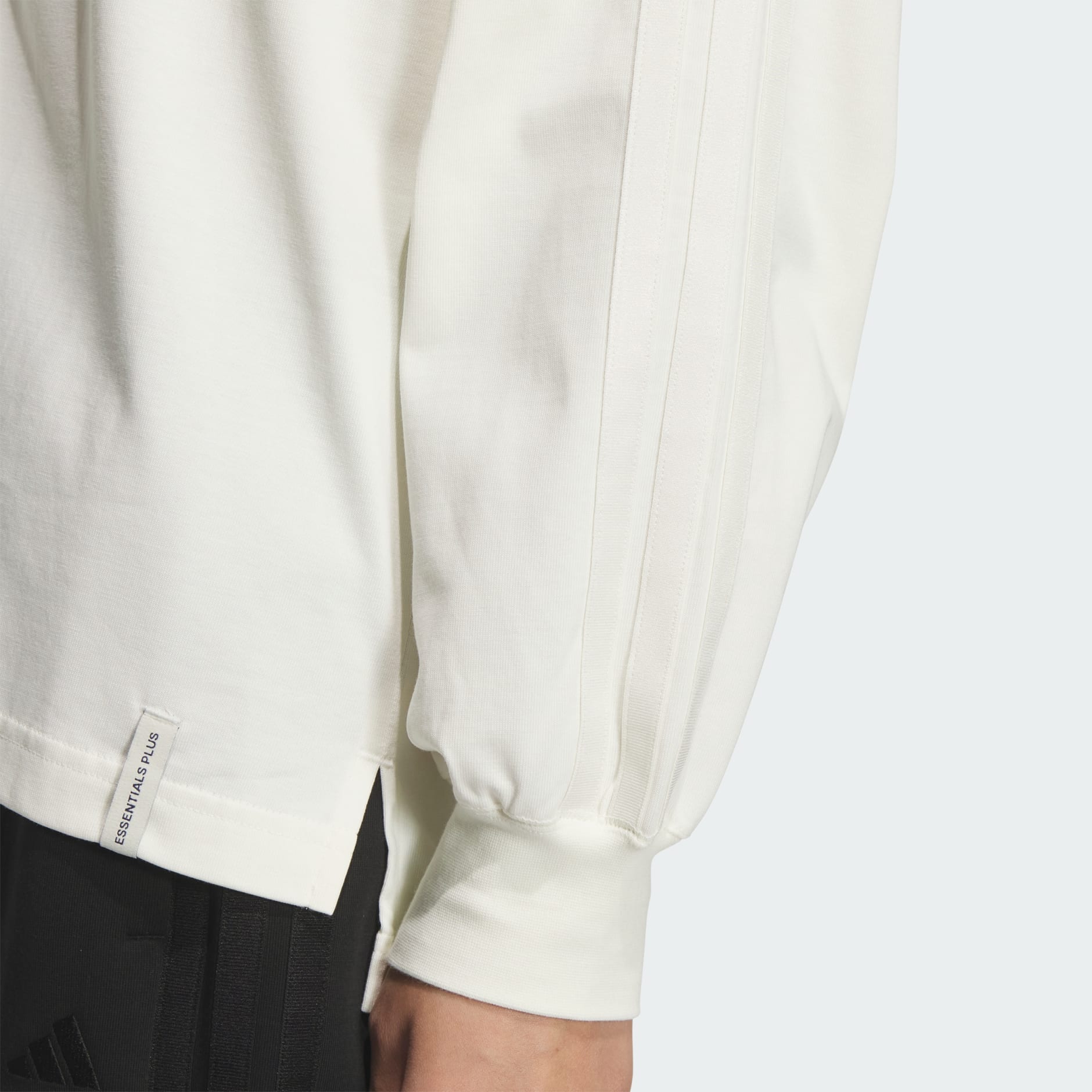 ESSENTIALS PLUS 3 STRIPES LOOSE FIT LONG SLEEVE T-SHIRTS