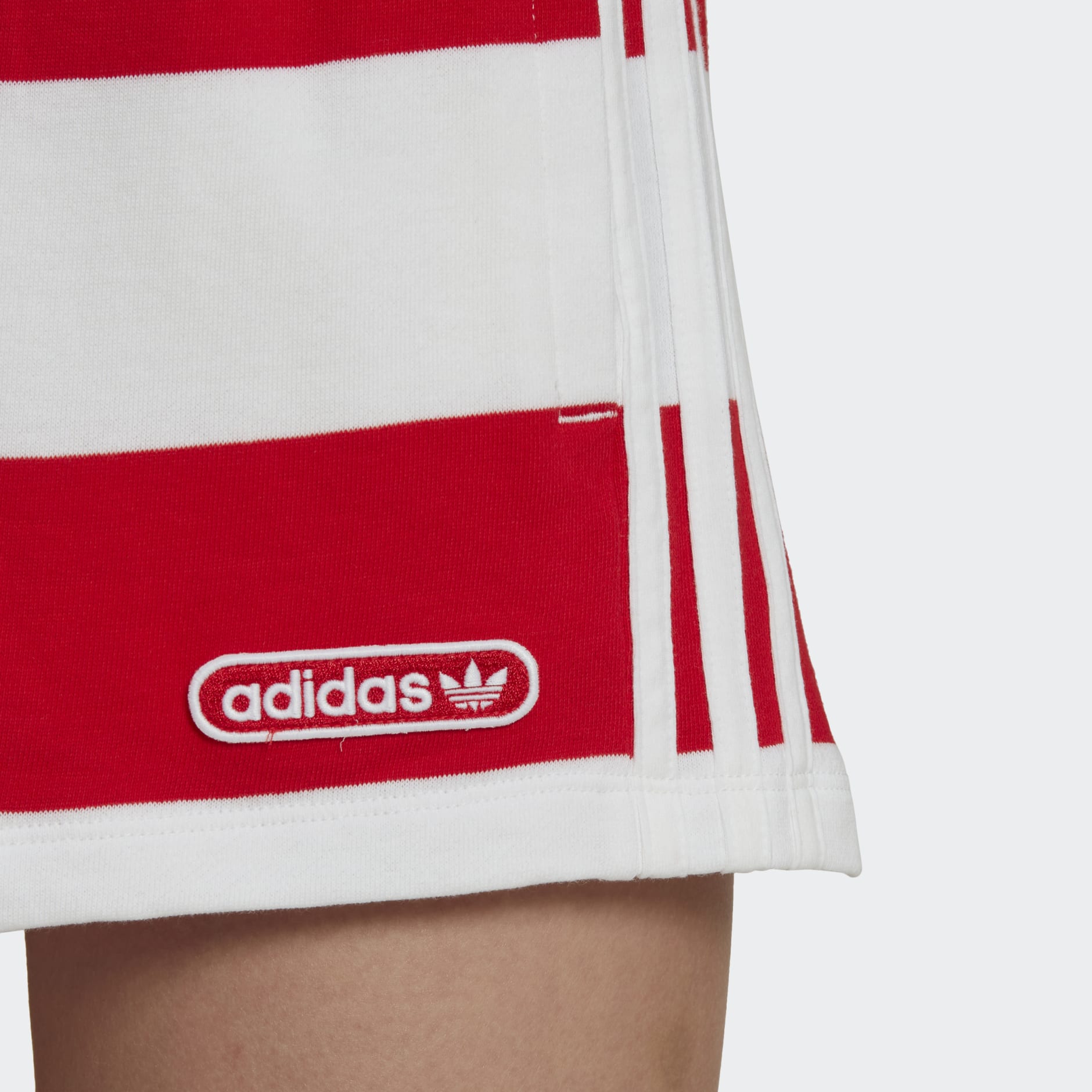 Mid Waist Striped Shorts