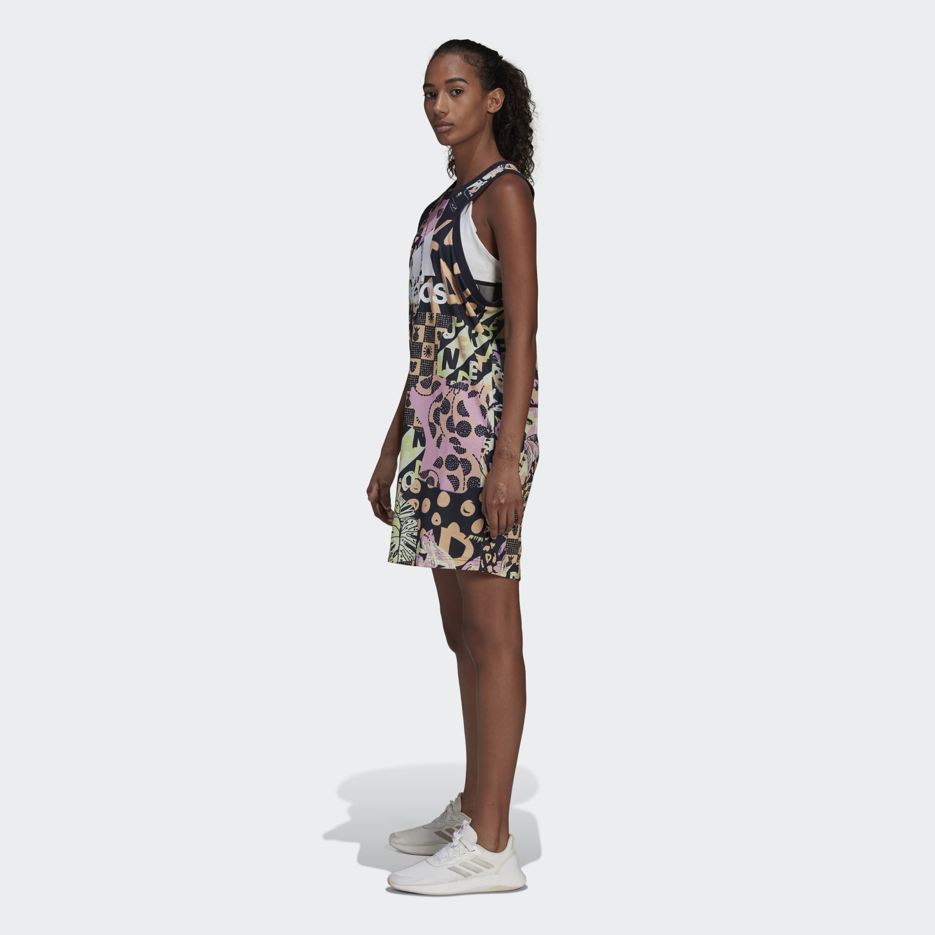 FARM Print Cotton Tank Dress