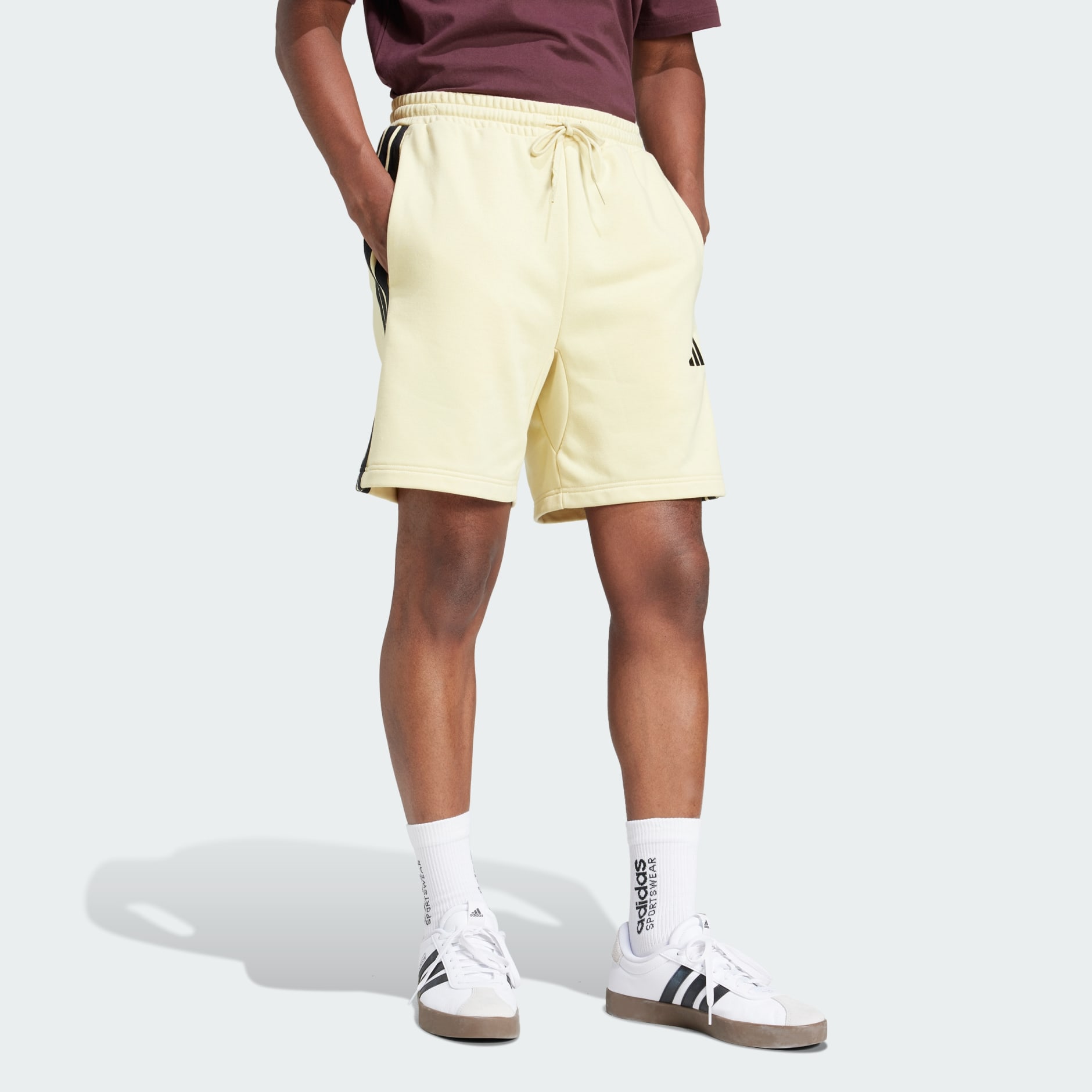 Essential 3-Stripes French Terry Shorts