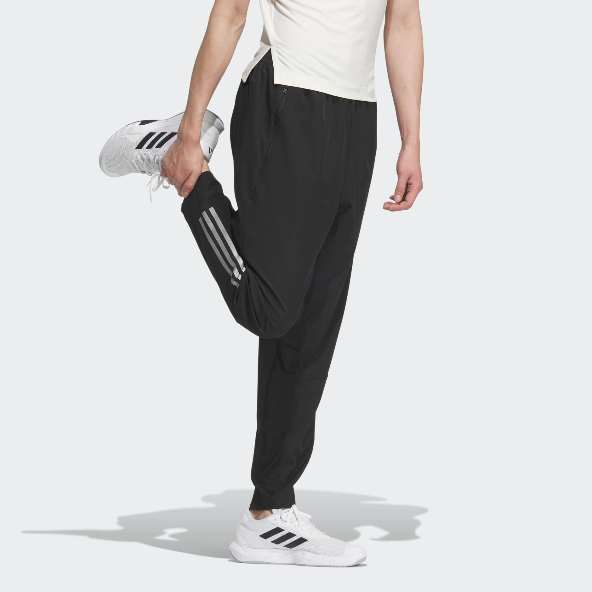 adidas Gym+ Training 3-Stripes Woven Pants