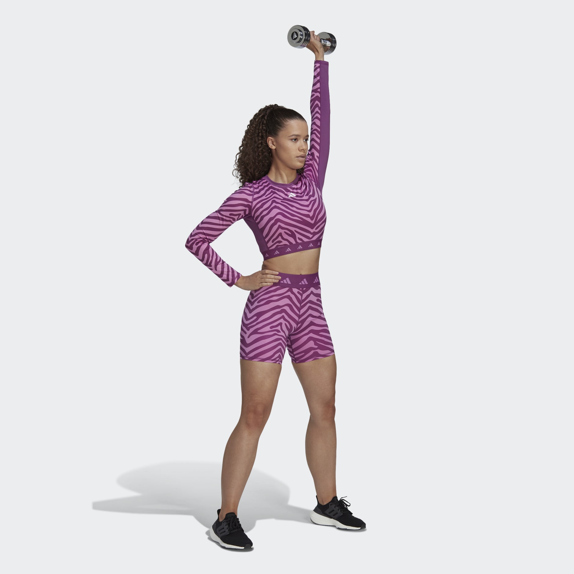 Hyperglam Techfit Zebra High-Waisted Shorts