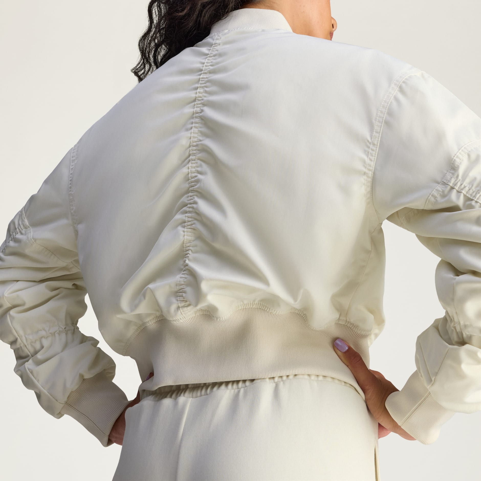 adidas by Stella McCartney TrueNature Woven Bomber Cropped Jacket