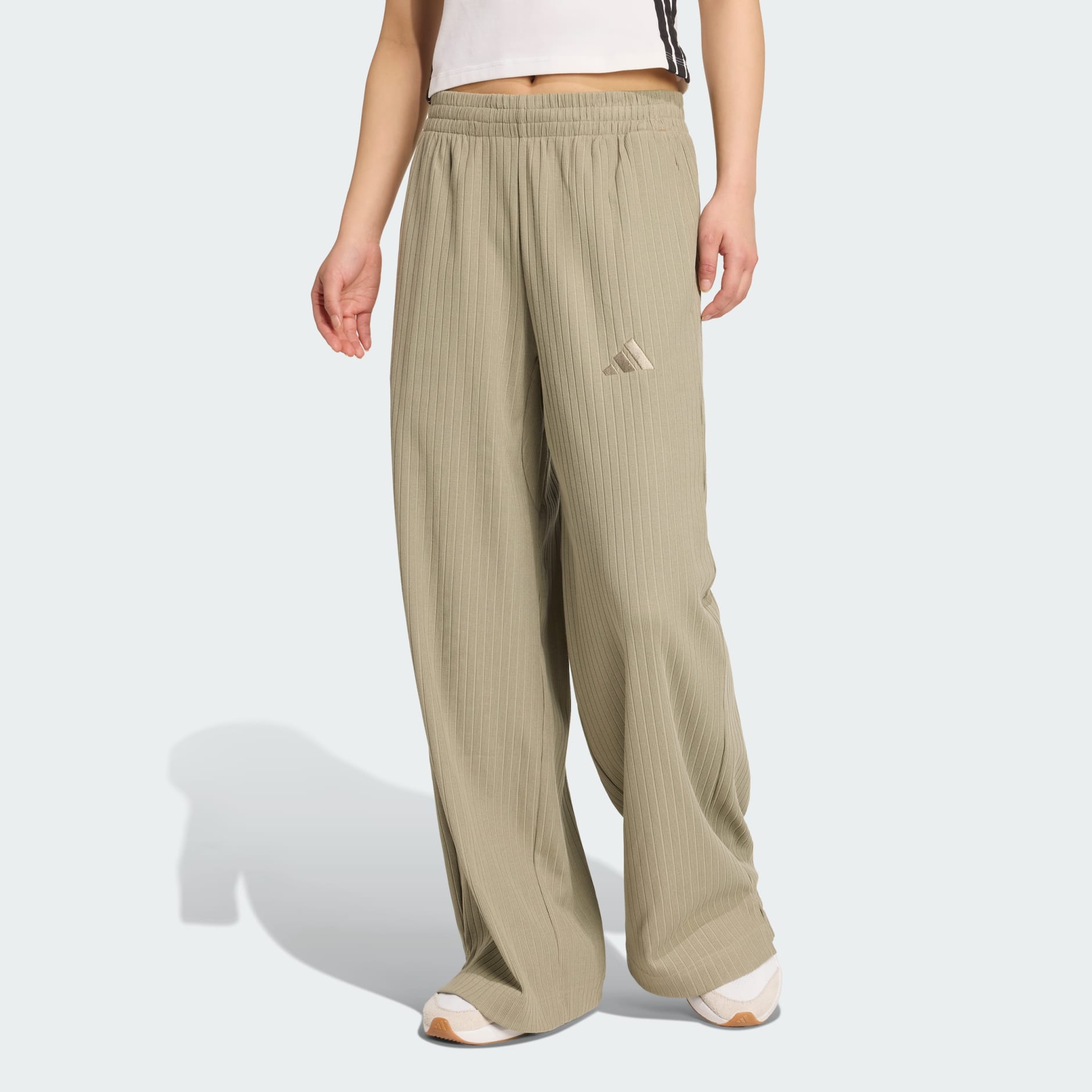 adidas ALL SZN Winterized Wide Leg Pants - Green | adidas UAE