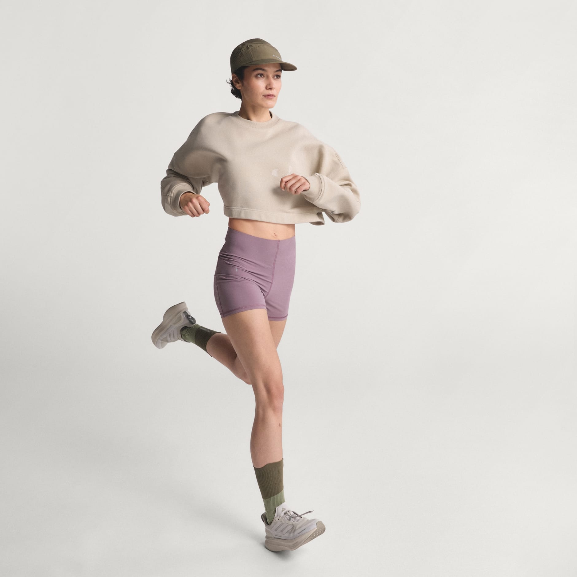 Bluză de alergare cu guler rotund adi365 hk