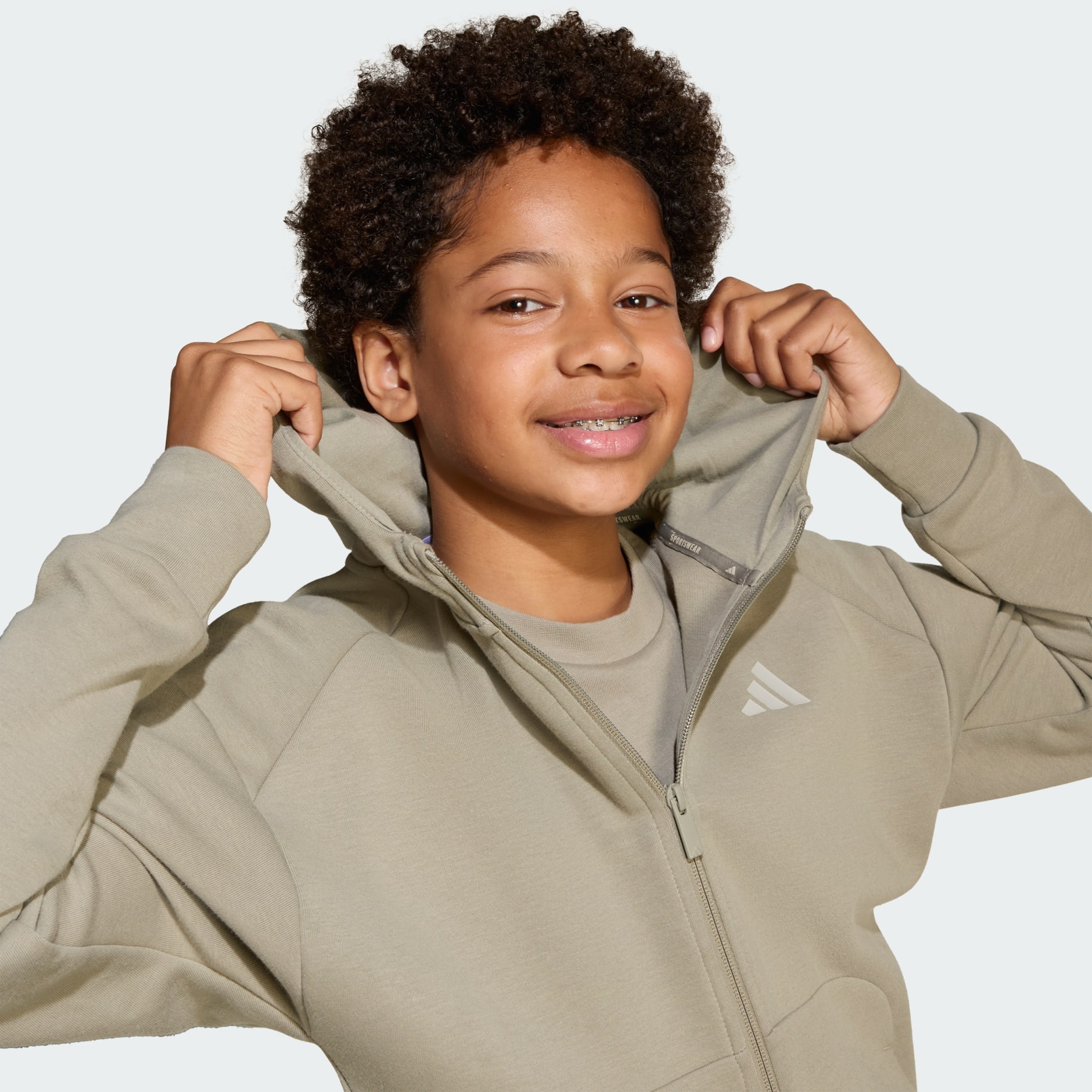 Kids Clothing - Future Icons 3-Stripes Full-Zip Hooded Track