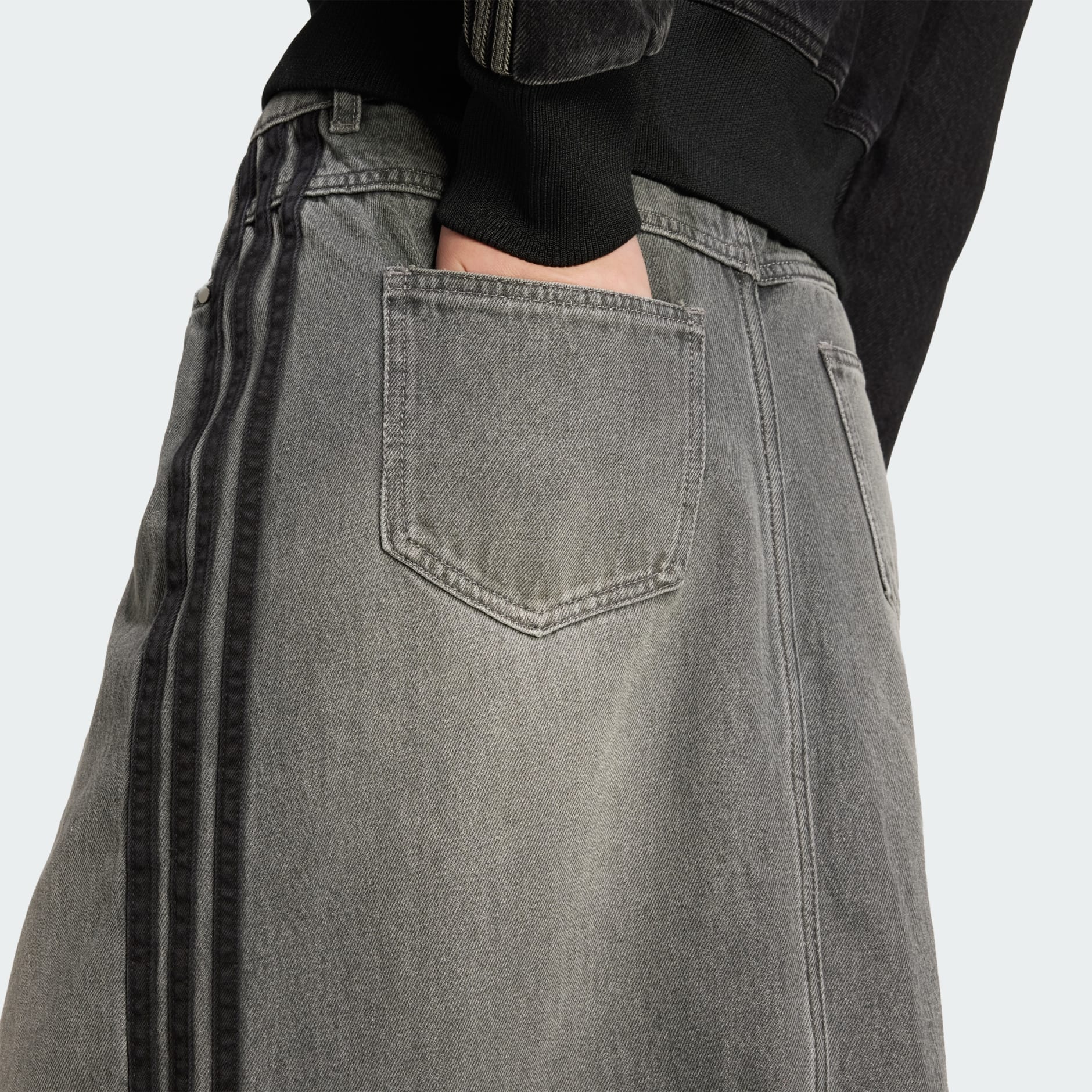 Adicolor 3-Stripes Denim Pencil Skirt