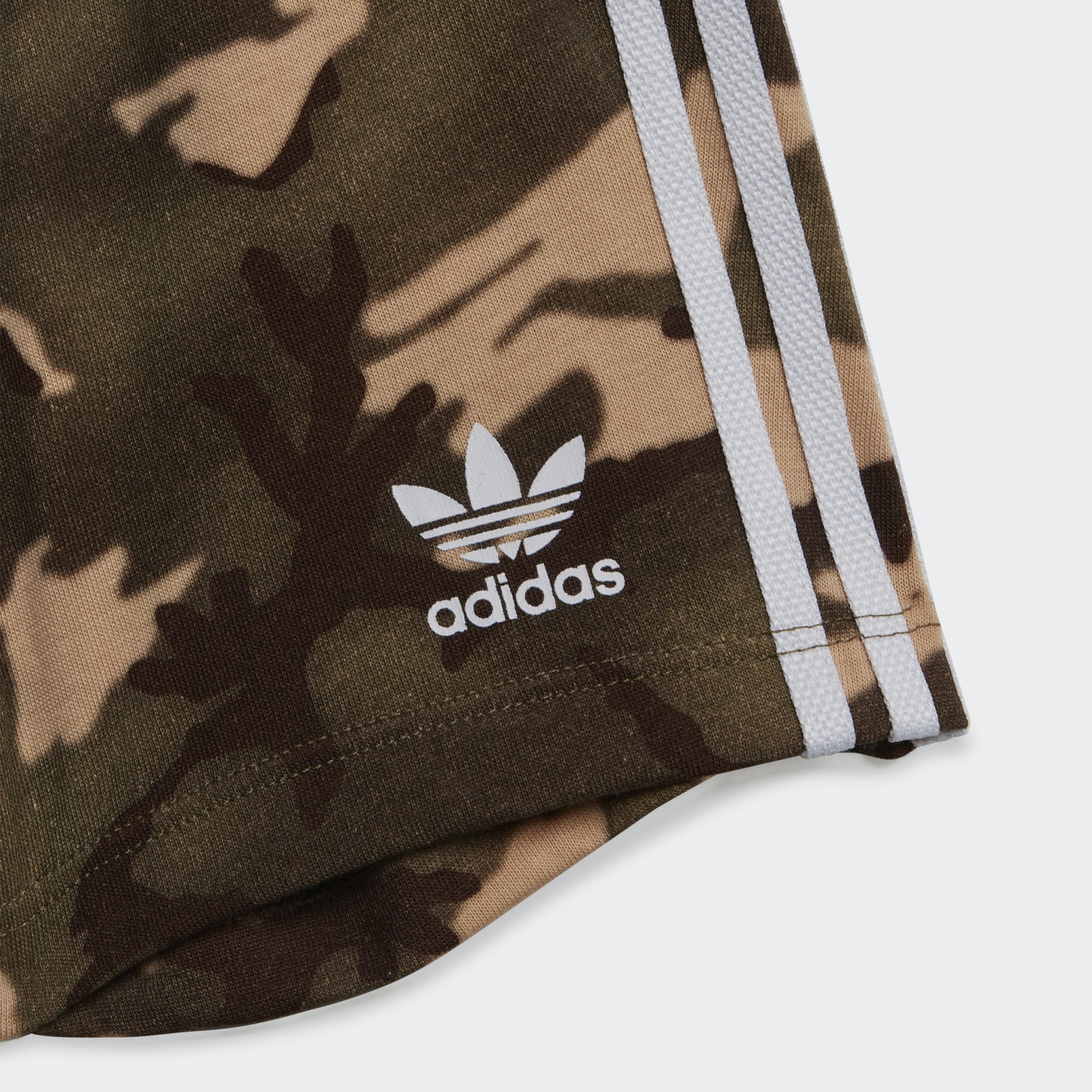 Clothing - Camo Tee and Shorts Set - White | adidas South Africa