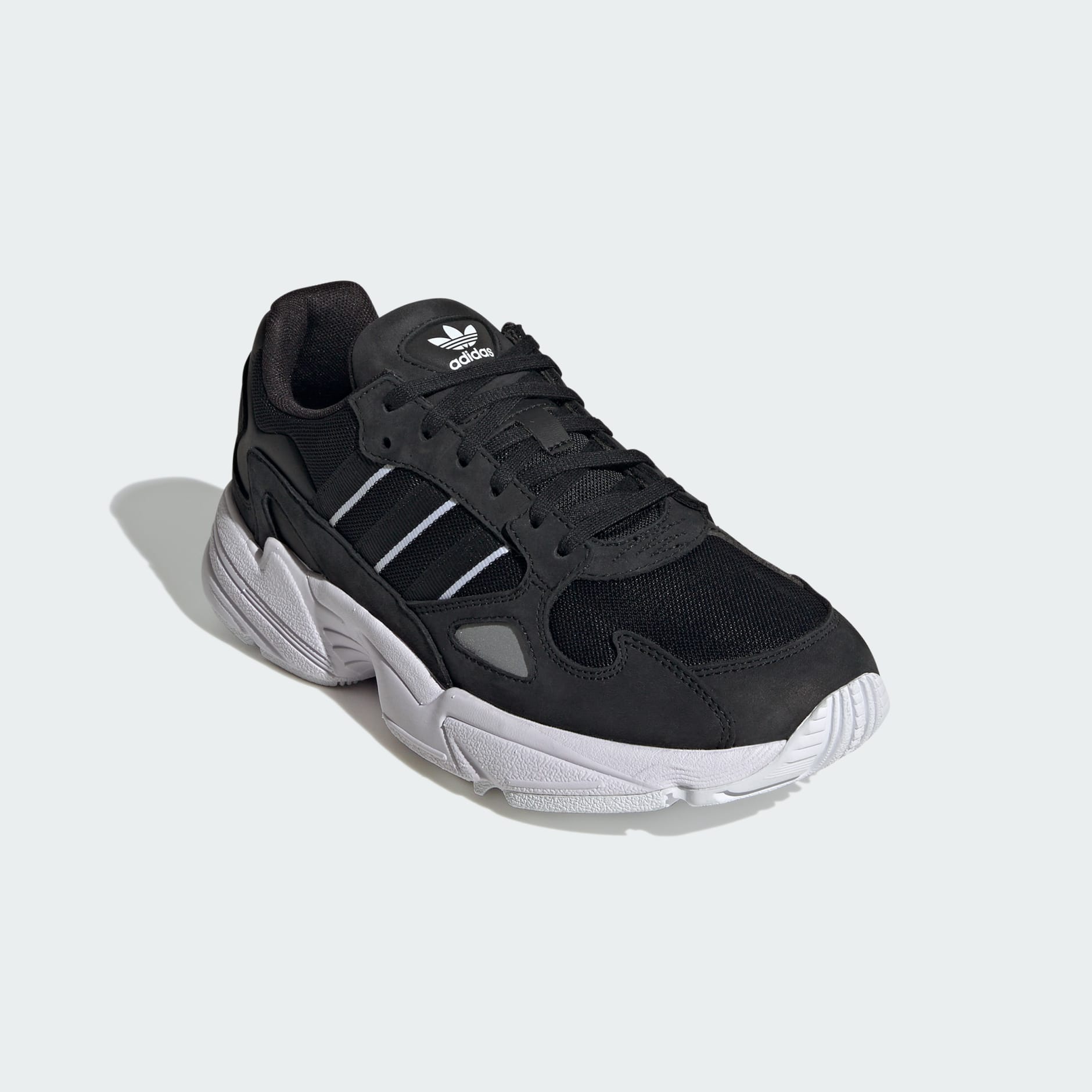 Amazon.com | adidas Women's Run Falcon 3.0 Sneaker, White/Black/Black  (Wide), 9 | Road Running