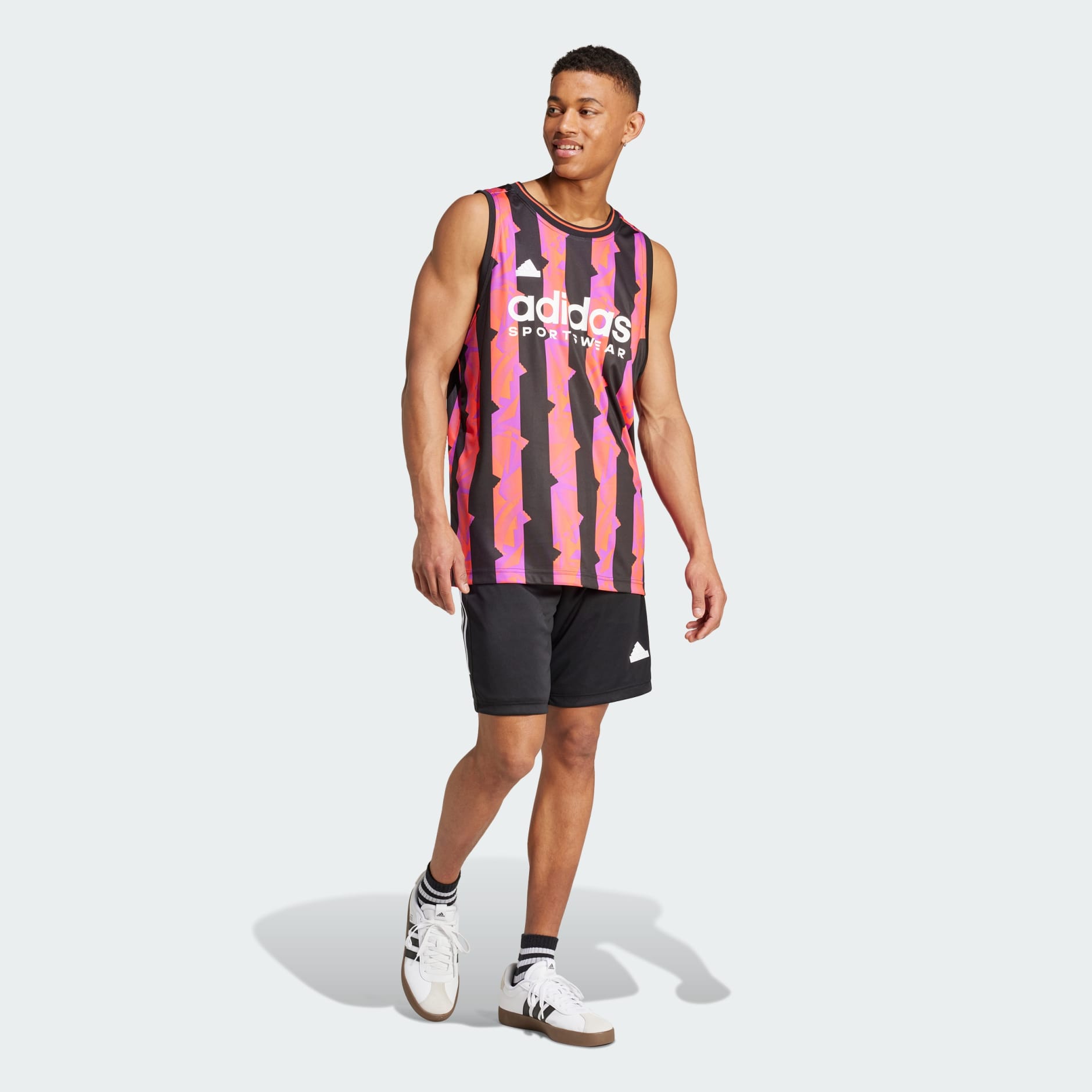 ★★Adairs★★ Tiro Tank Top Black Purple IX1341 adidas Sportswear - House of Tiro Tank Top - Purple | adidas