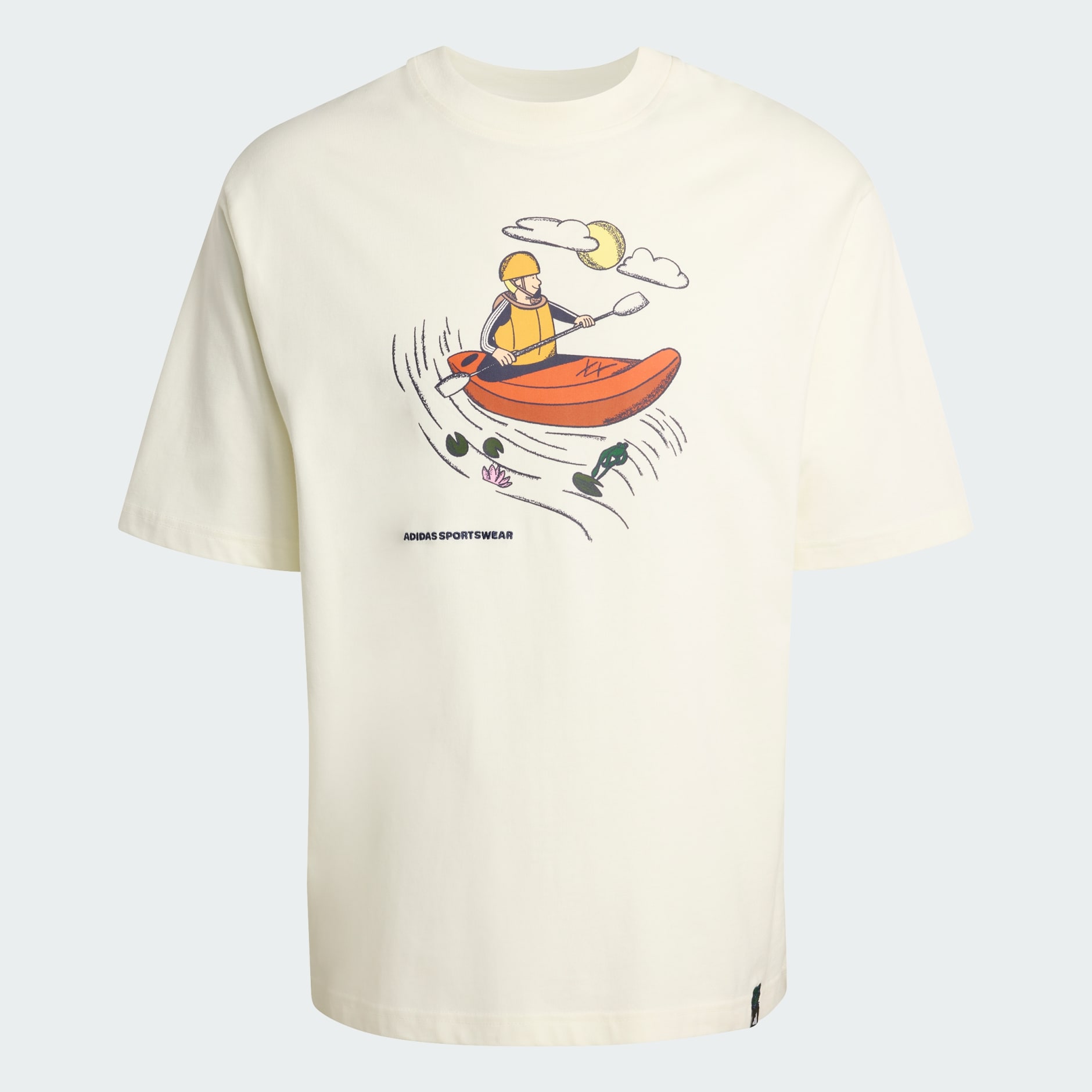 DOODLE KAYAKING GRAPHIC T-SHIRT