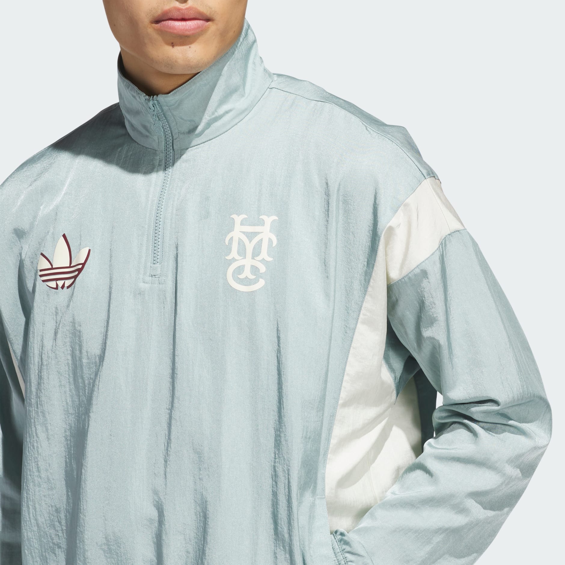 Clothing - HYC 1/2 Zip Jacket - Green | adidas Oman