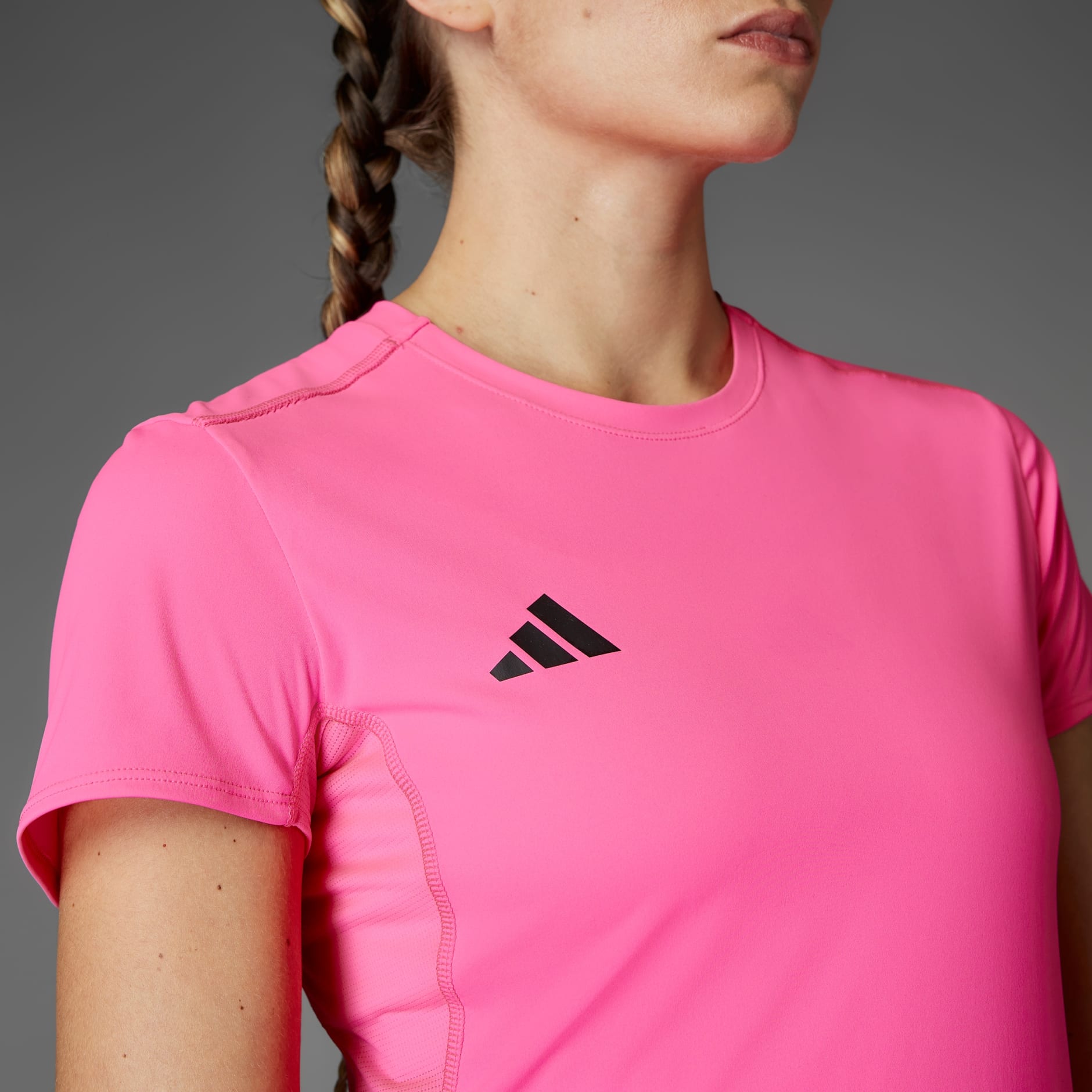 adidas Adizero Essentials Running Tee - Pink | adidas UAE