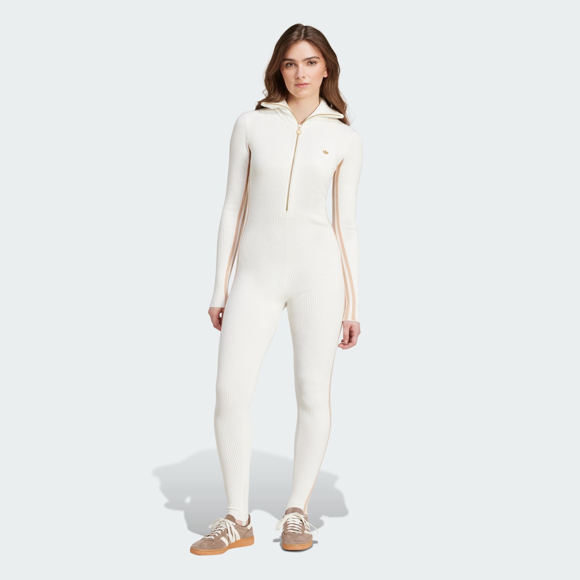 Clothing Premium Knit Jumpsuit White adidas South Africa