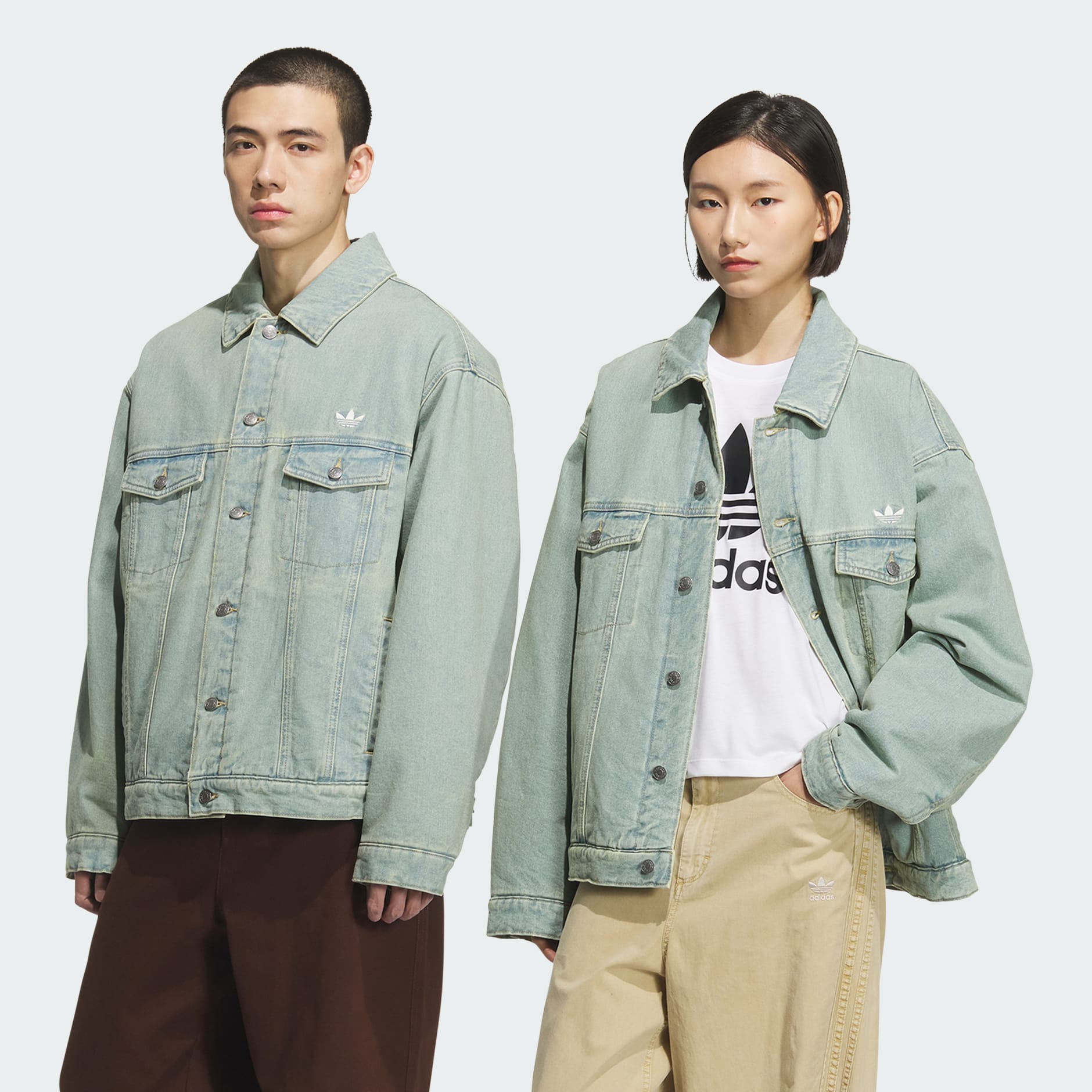 WASHED DENIM PADDED JACKET