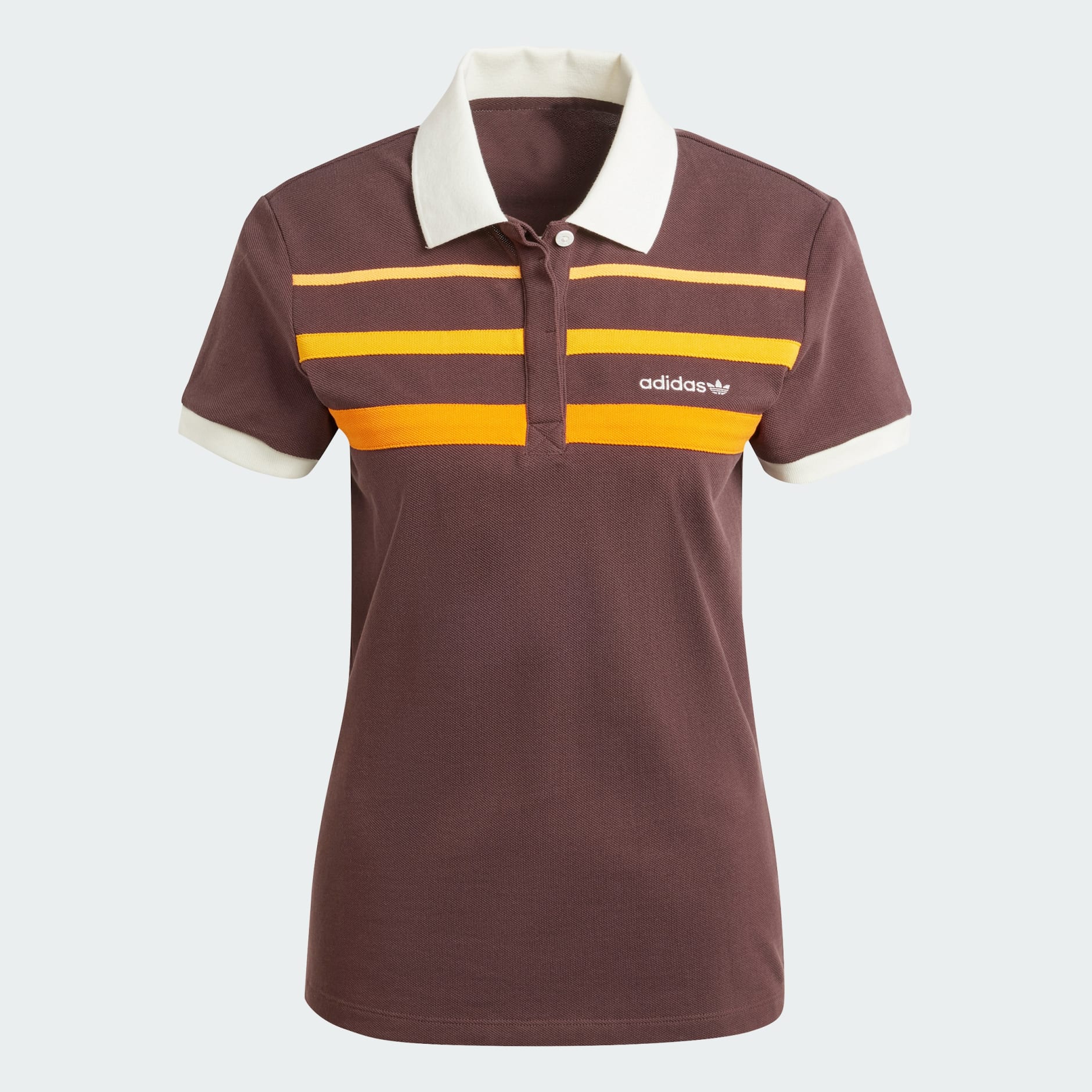 Clothing 80s Slim Polo Shirt Brown adidas South Africa