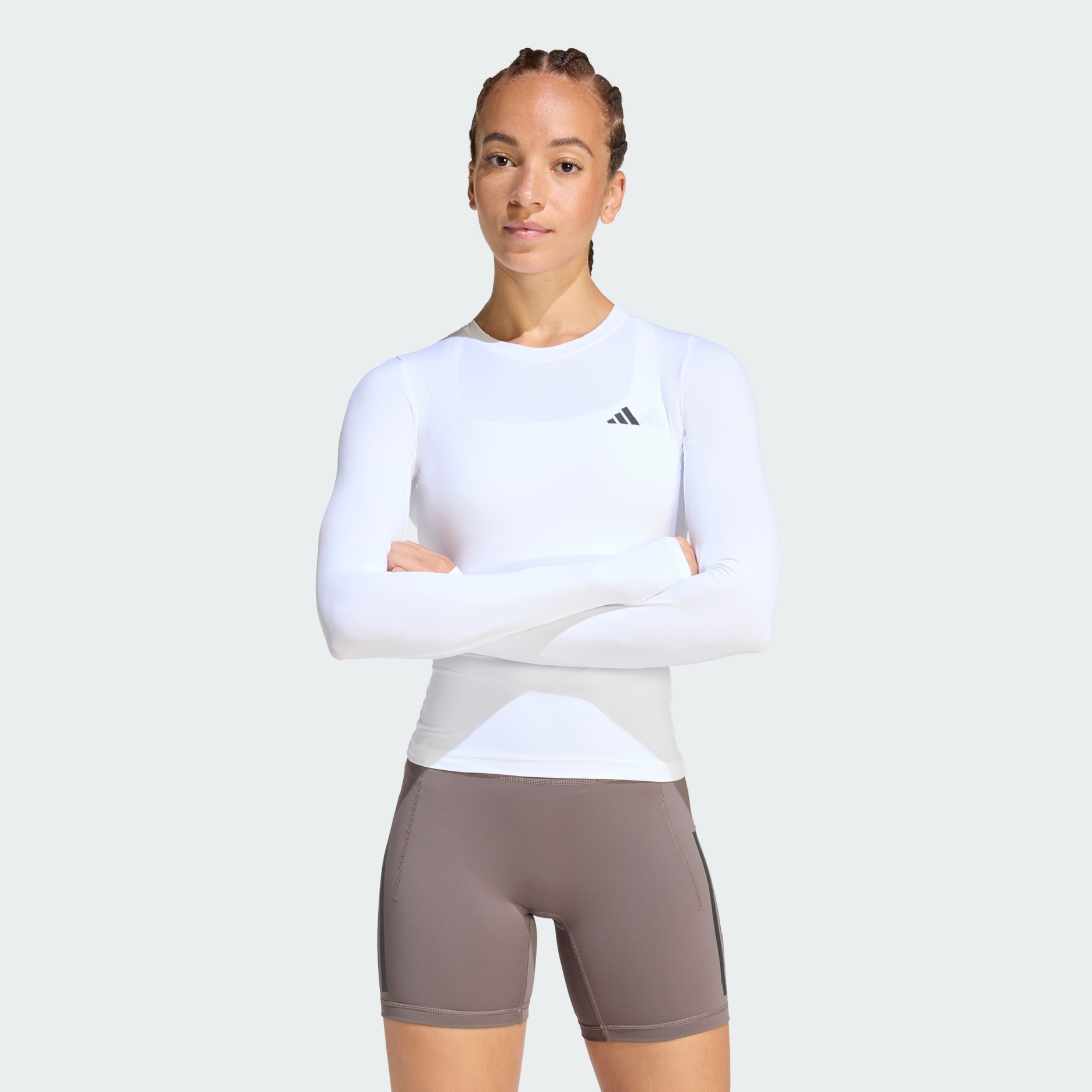 Power Essentials Workout Contour Long Sleeve Top