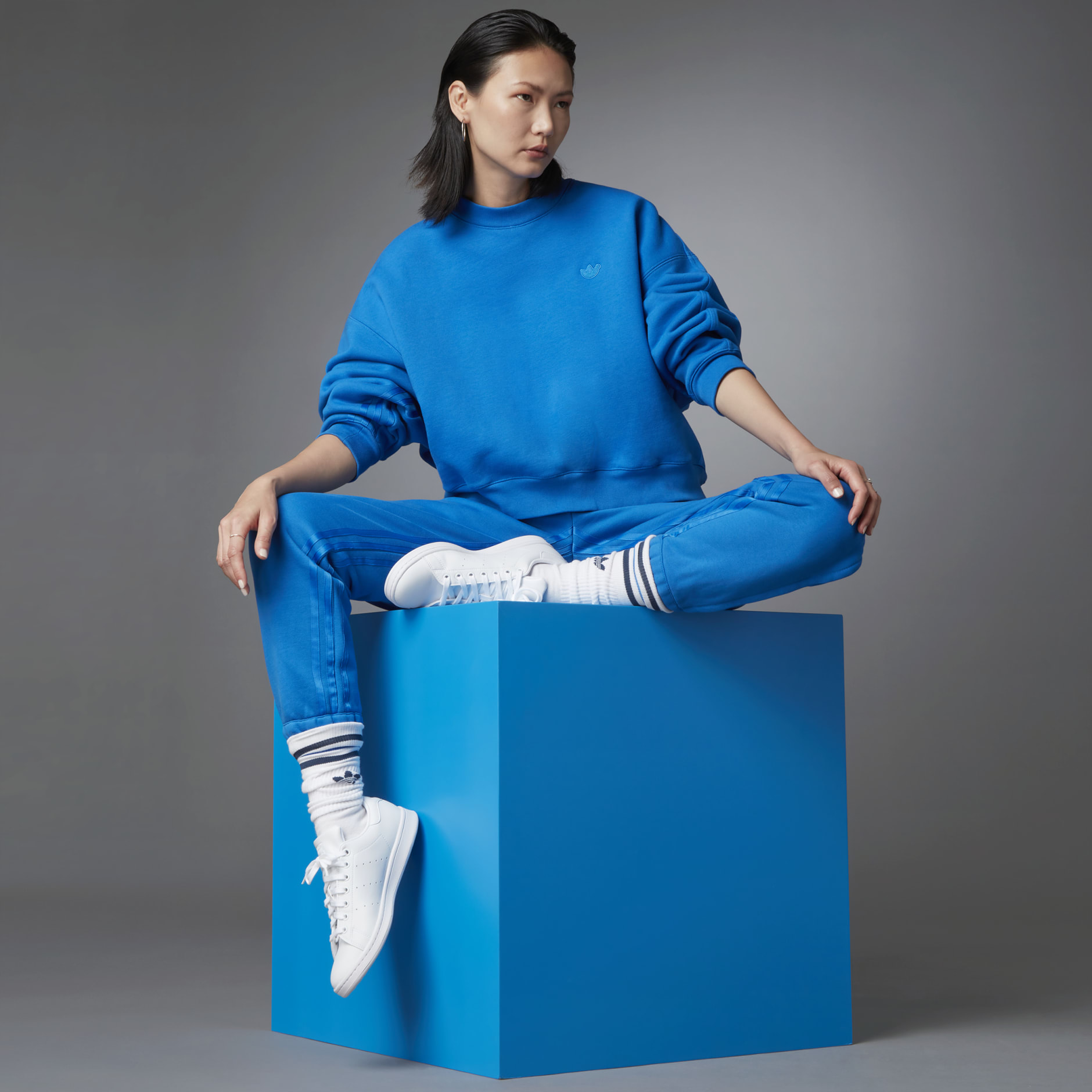 Blue Version Batwing Crew Sweatshirt