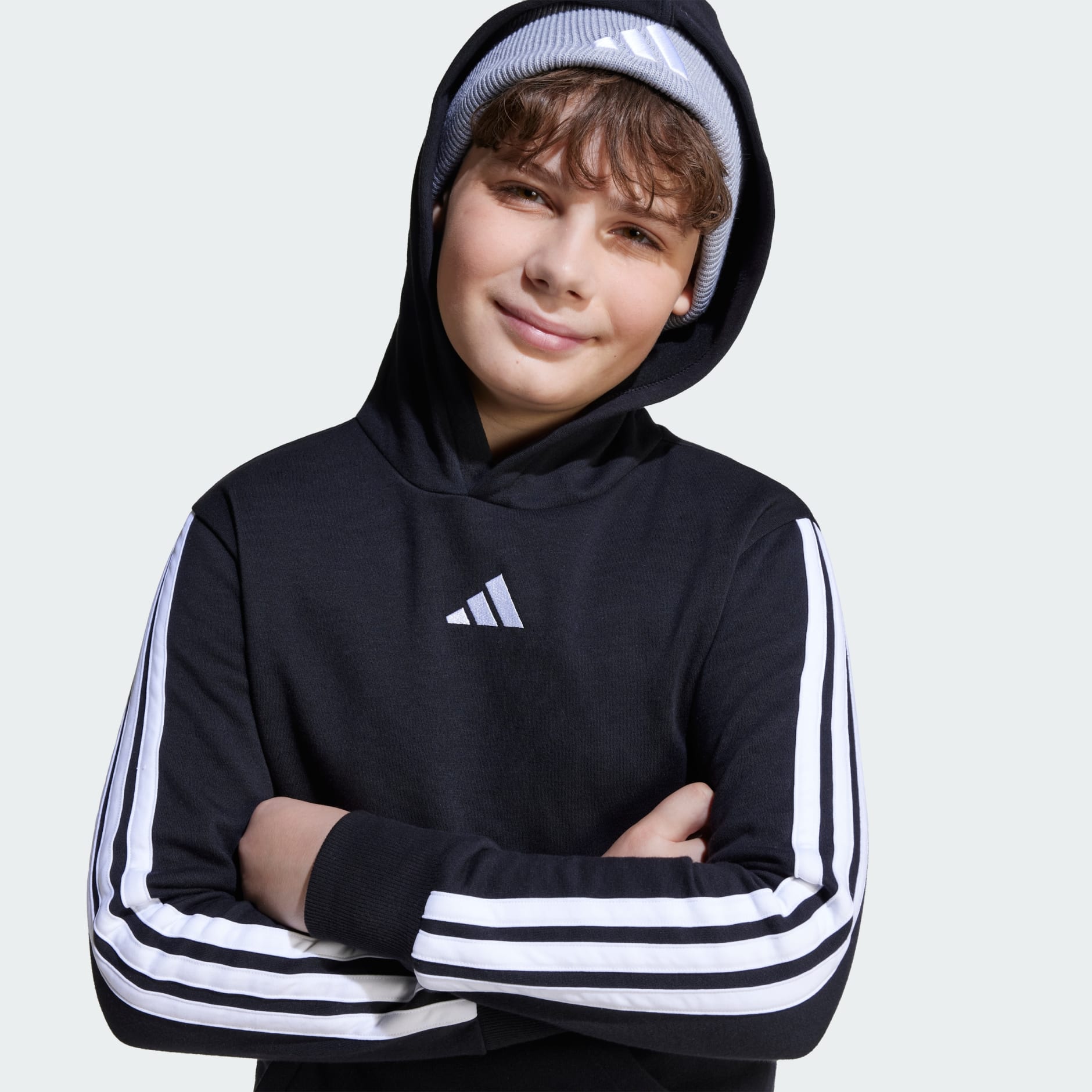 Kids Clothing Essentials Hoodie Kids Black Adidas Bahrain