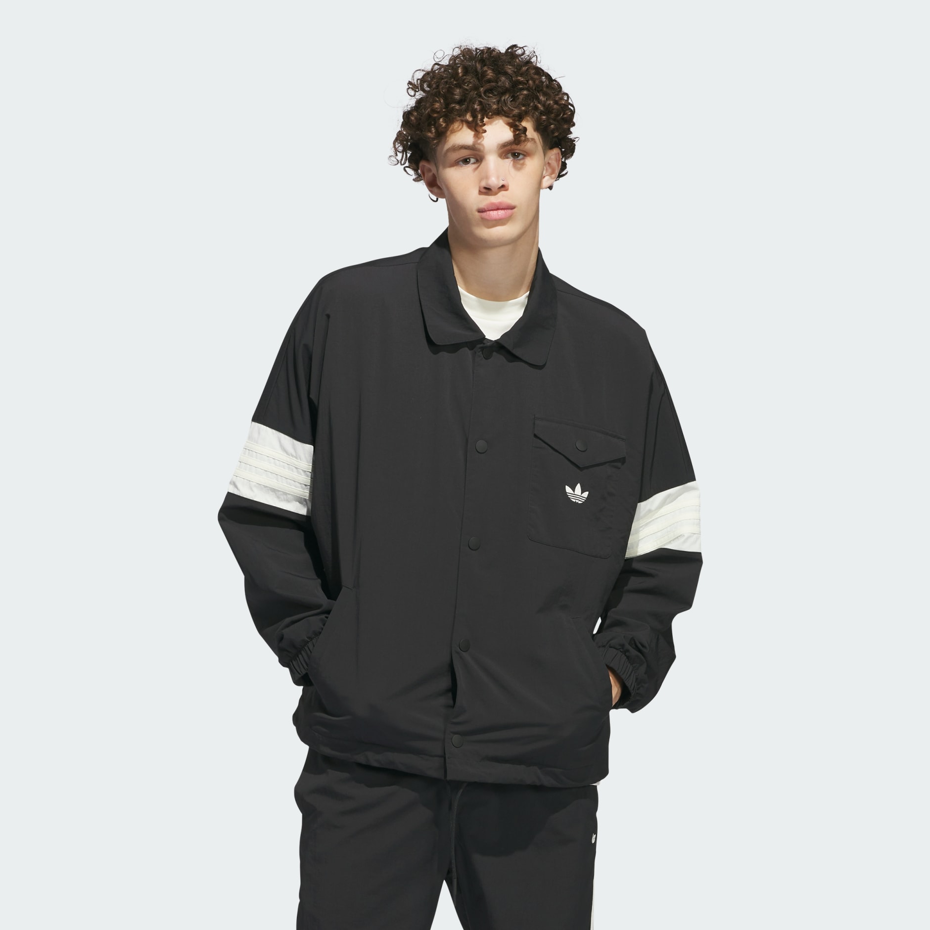 Clothing - Coach Jacket (Gender Neutral) - Black | adidas South Africa
