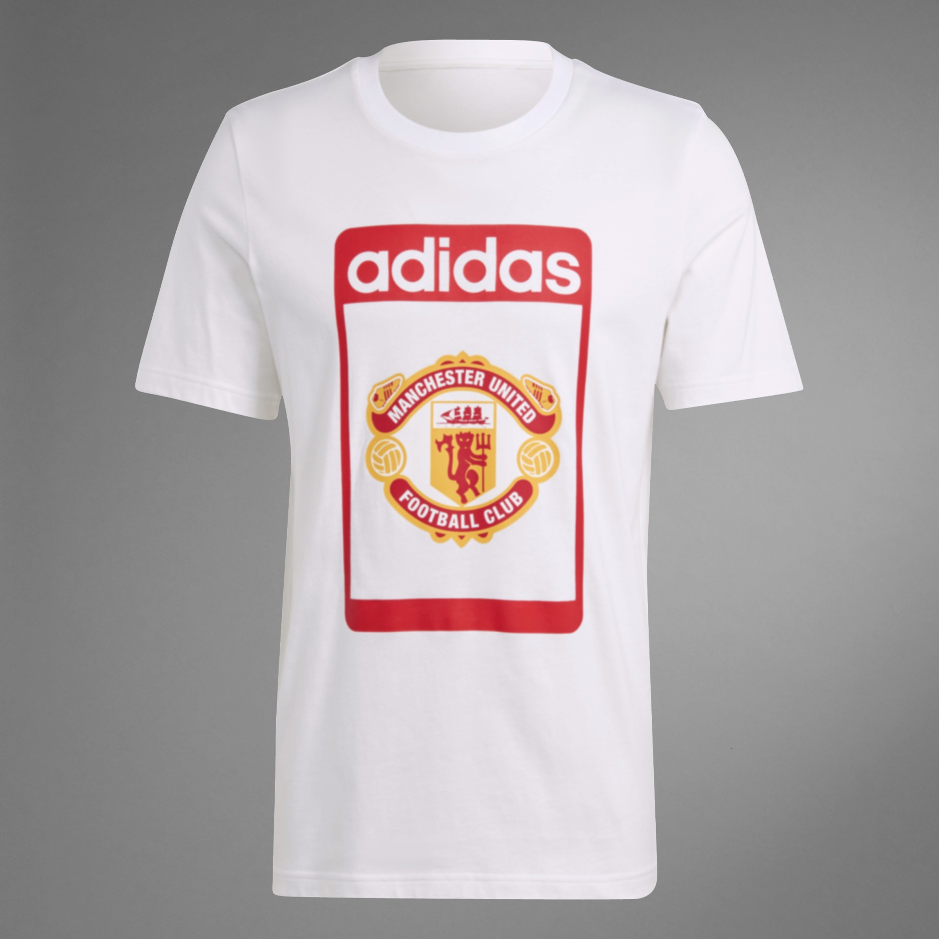 Adidas Originals Manchester United Retro Graphic Tee - White