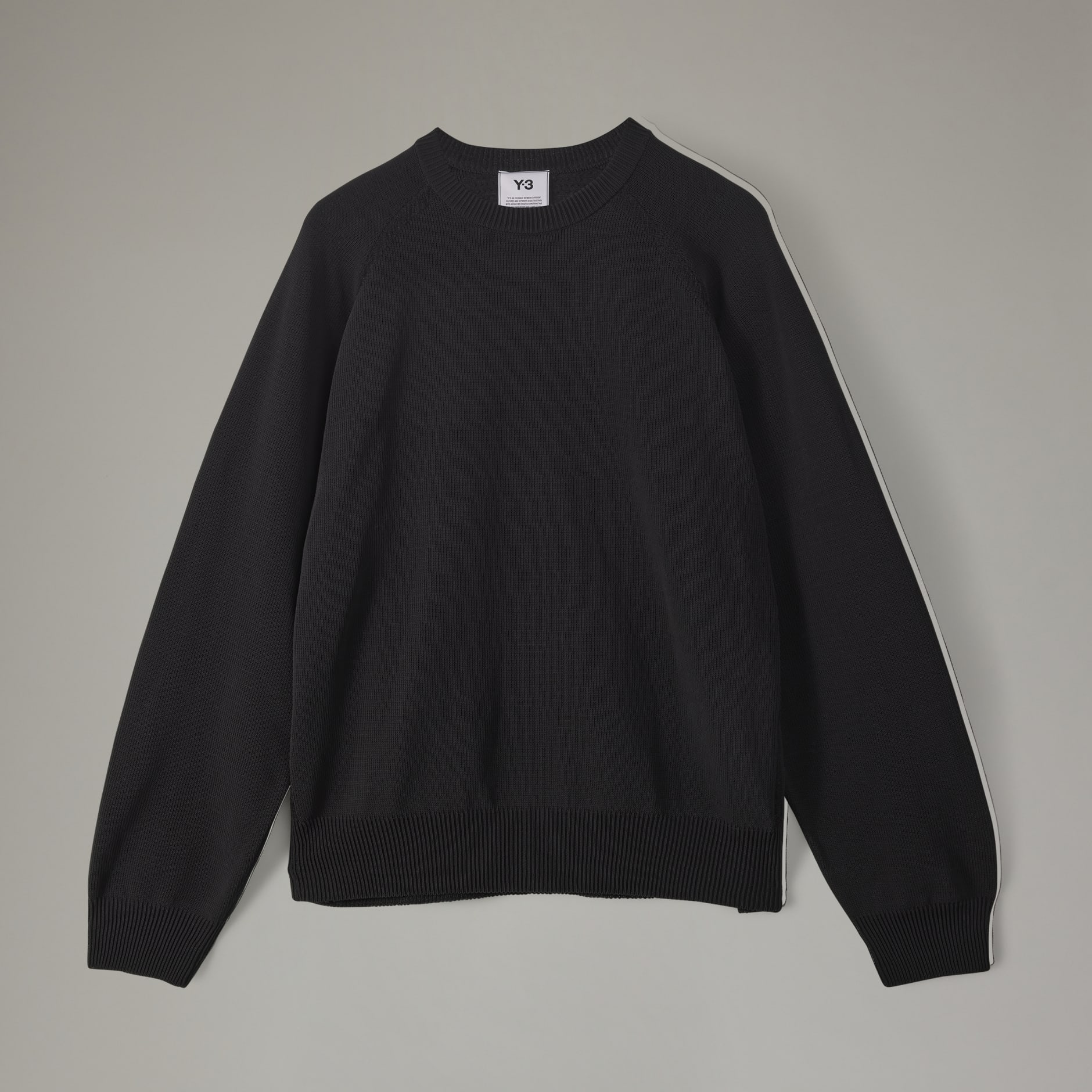 Clothing - Y-3 Classic Knit Crew Sweater - Black | adidas South Africa