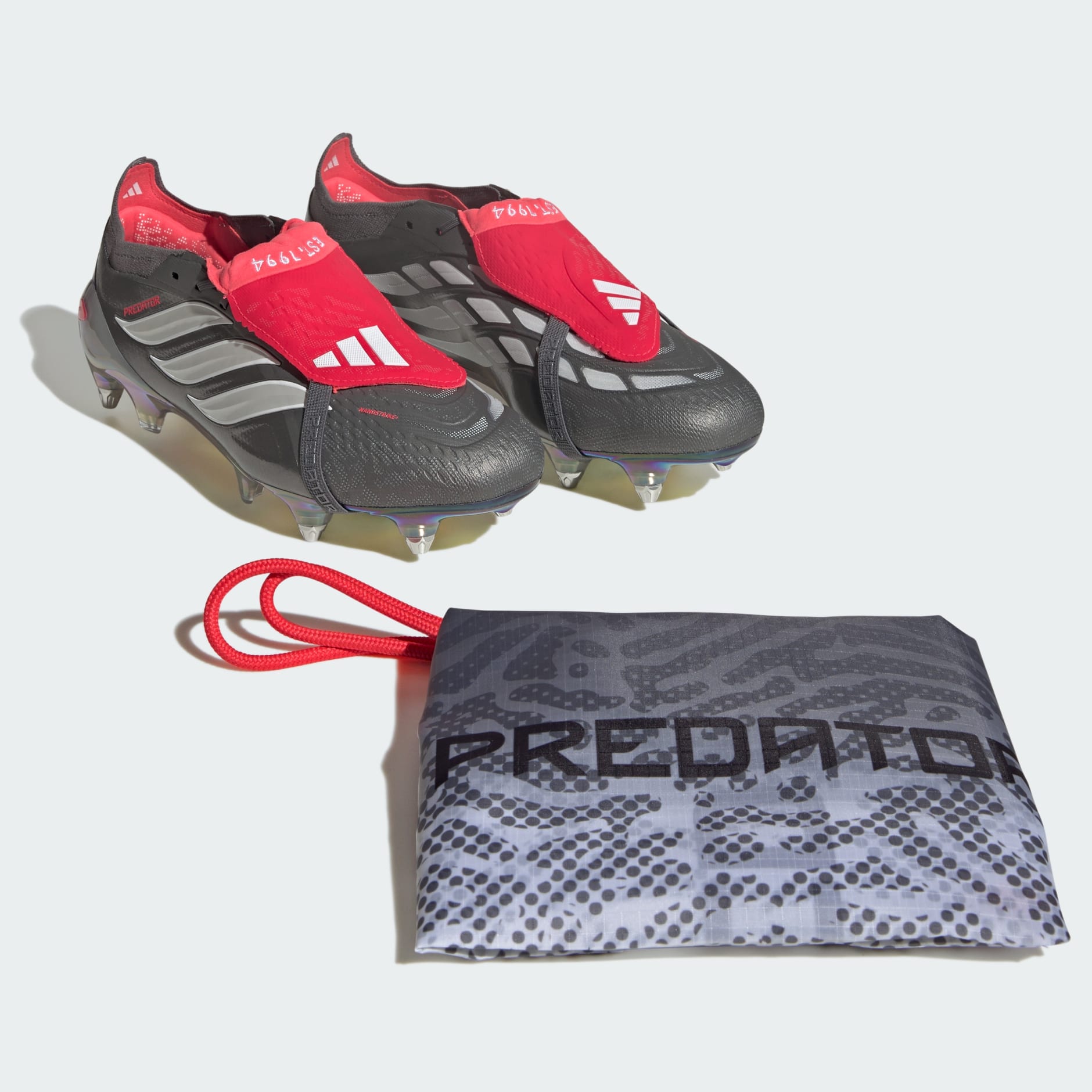 Ghete de fotbal PREDATOR ELITE cu limbă pliabilă, pentru teren moale