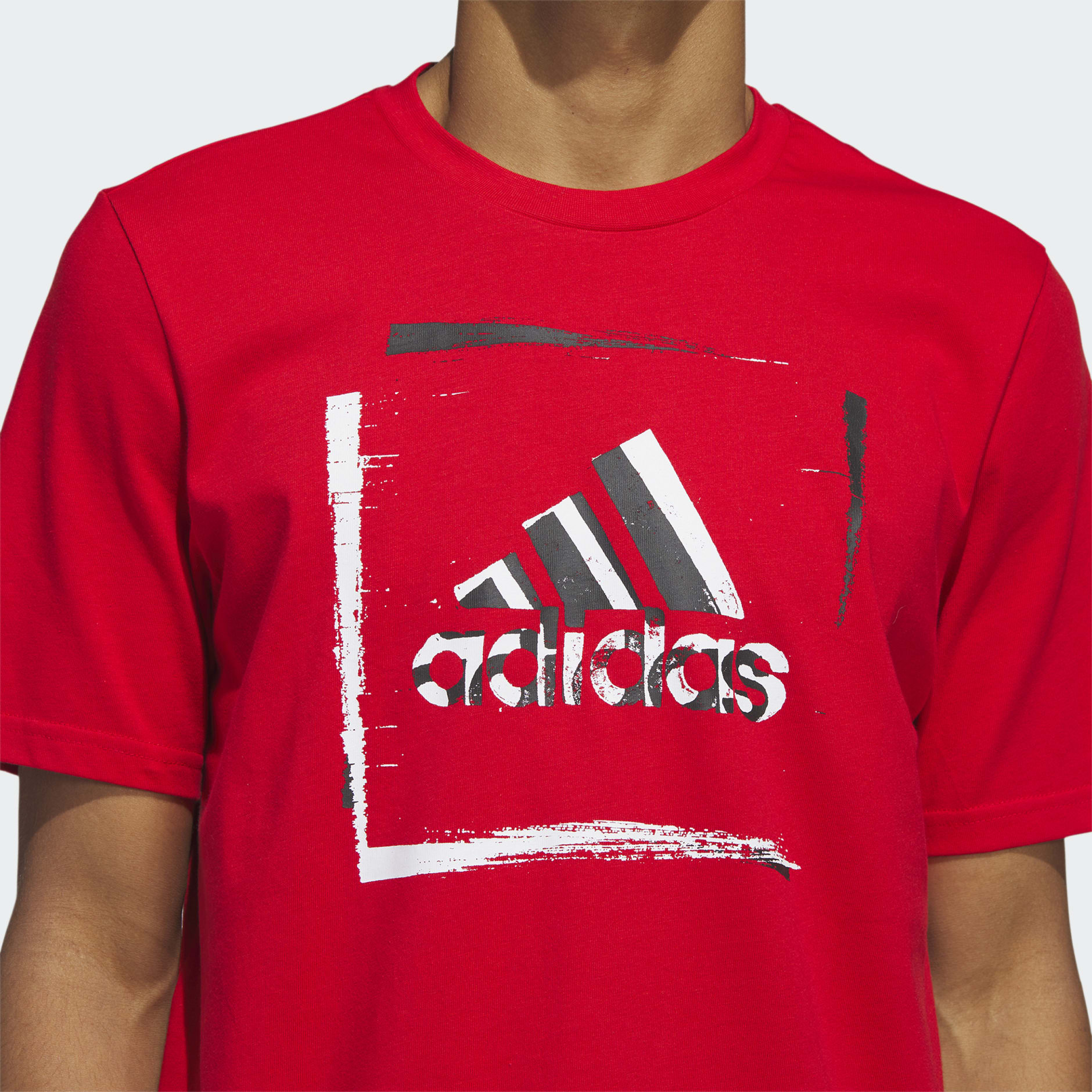 تيشيرت Two-Tone Stencil Short Sleeve Graphic