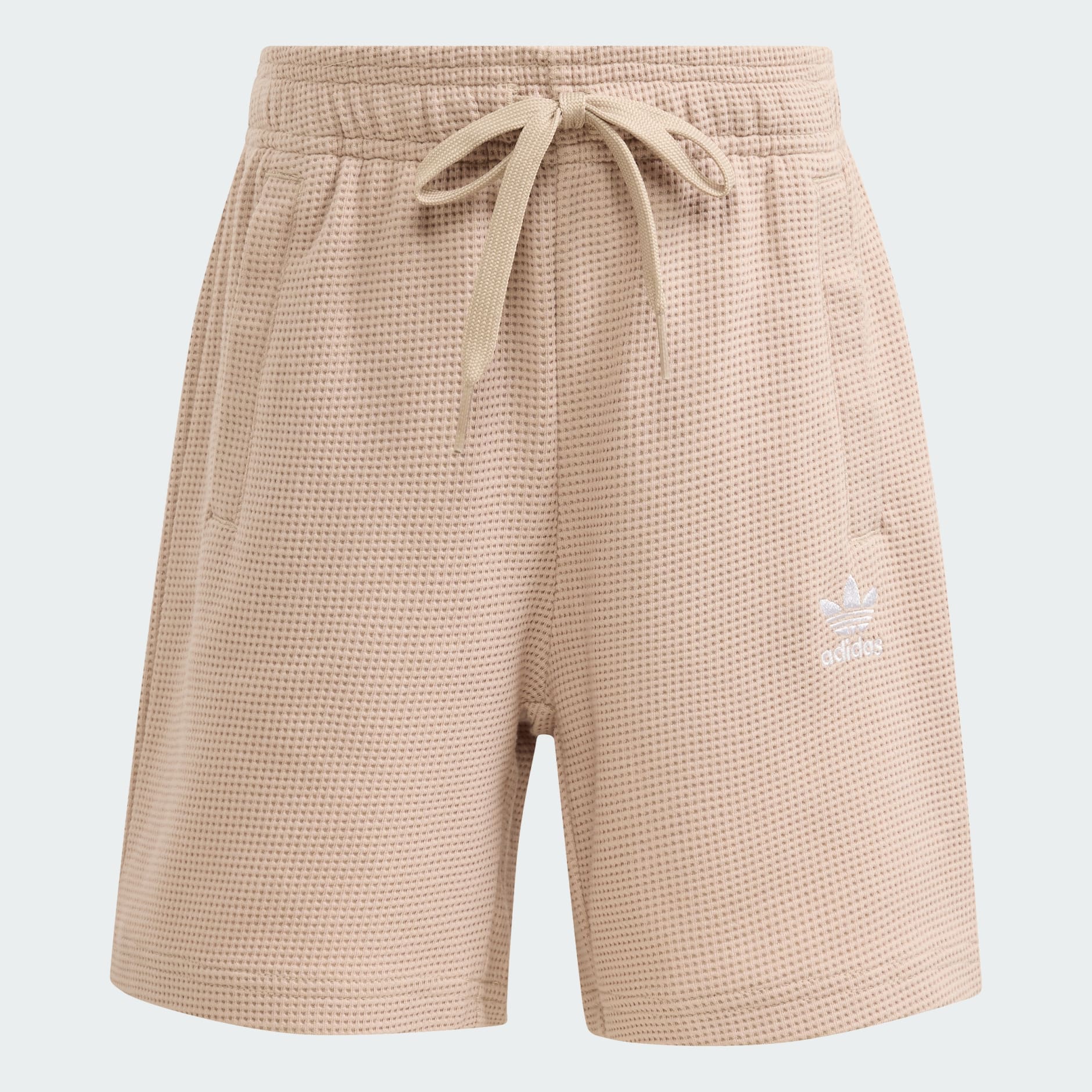 סט חולצת טי ומכנסיים קצרים Loose Waffle