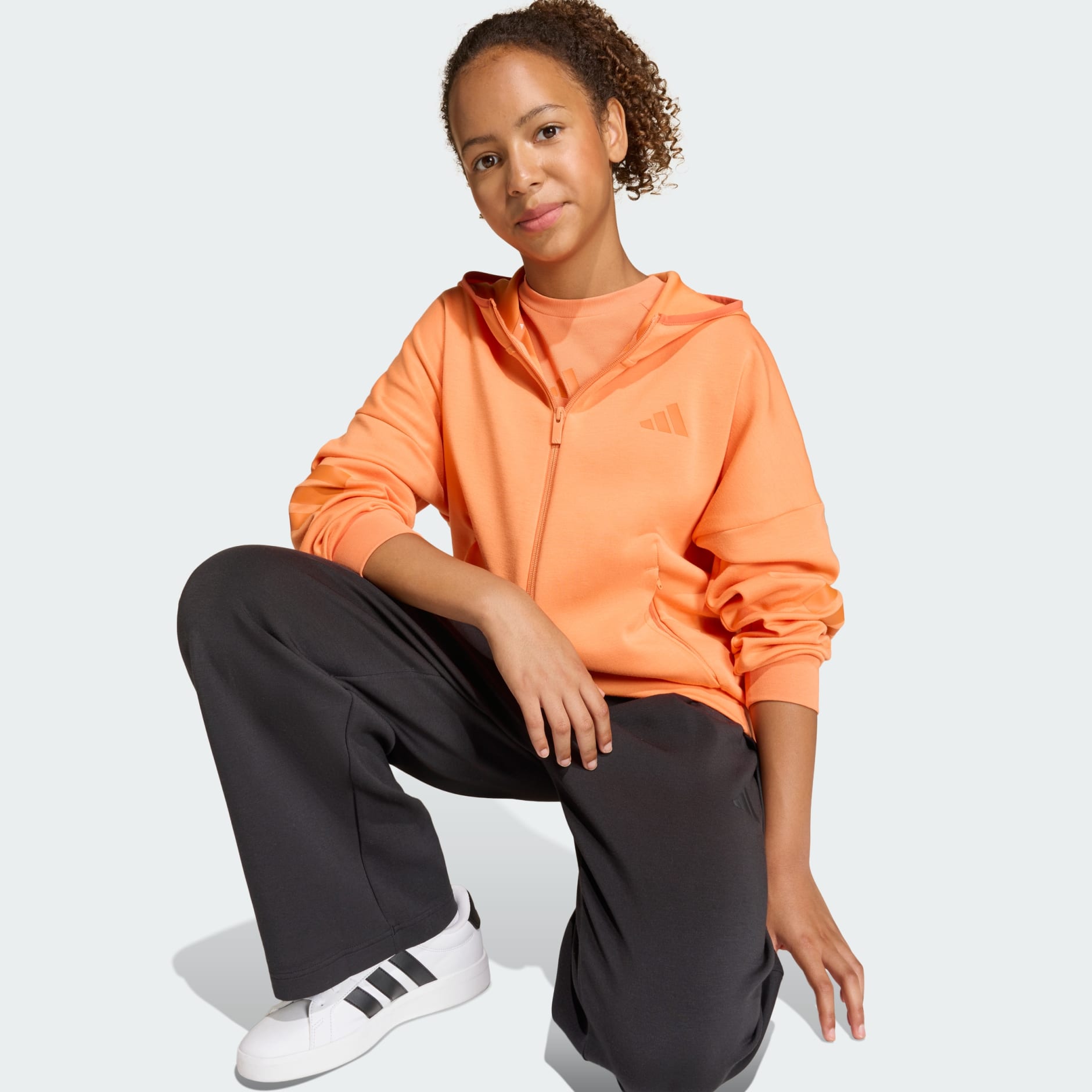 جاكيت بقبعة FUTURE ICONS 3 STRIPES FULL ZIP