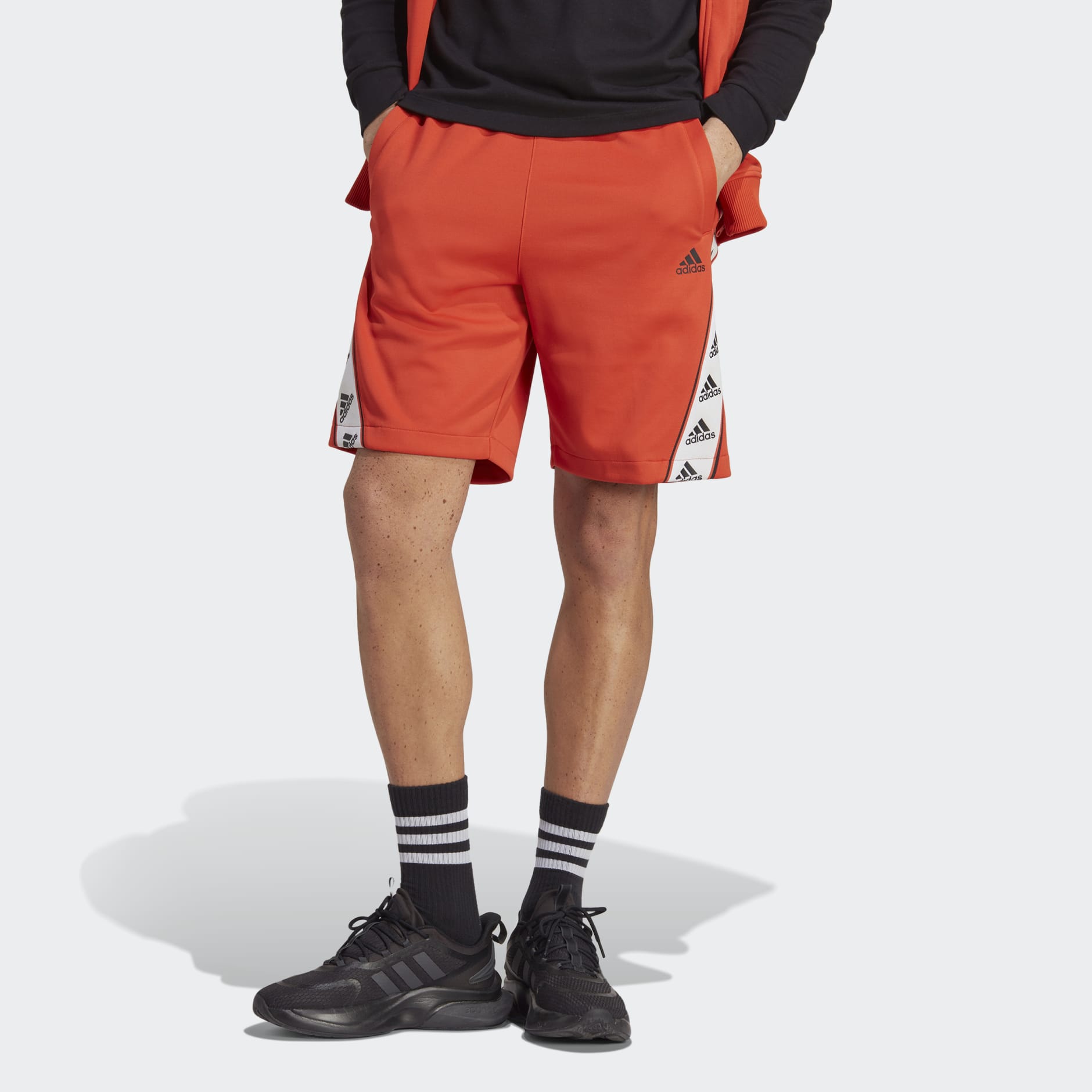 adidas Taped Shorts - Red | adidas UAE