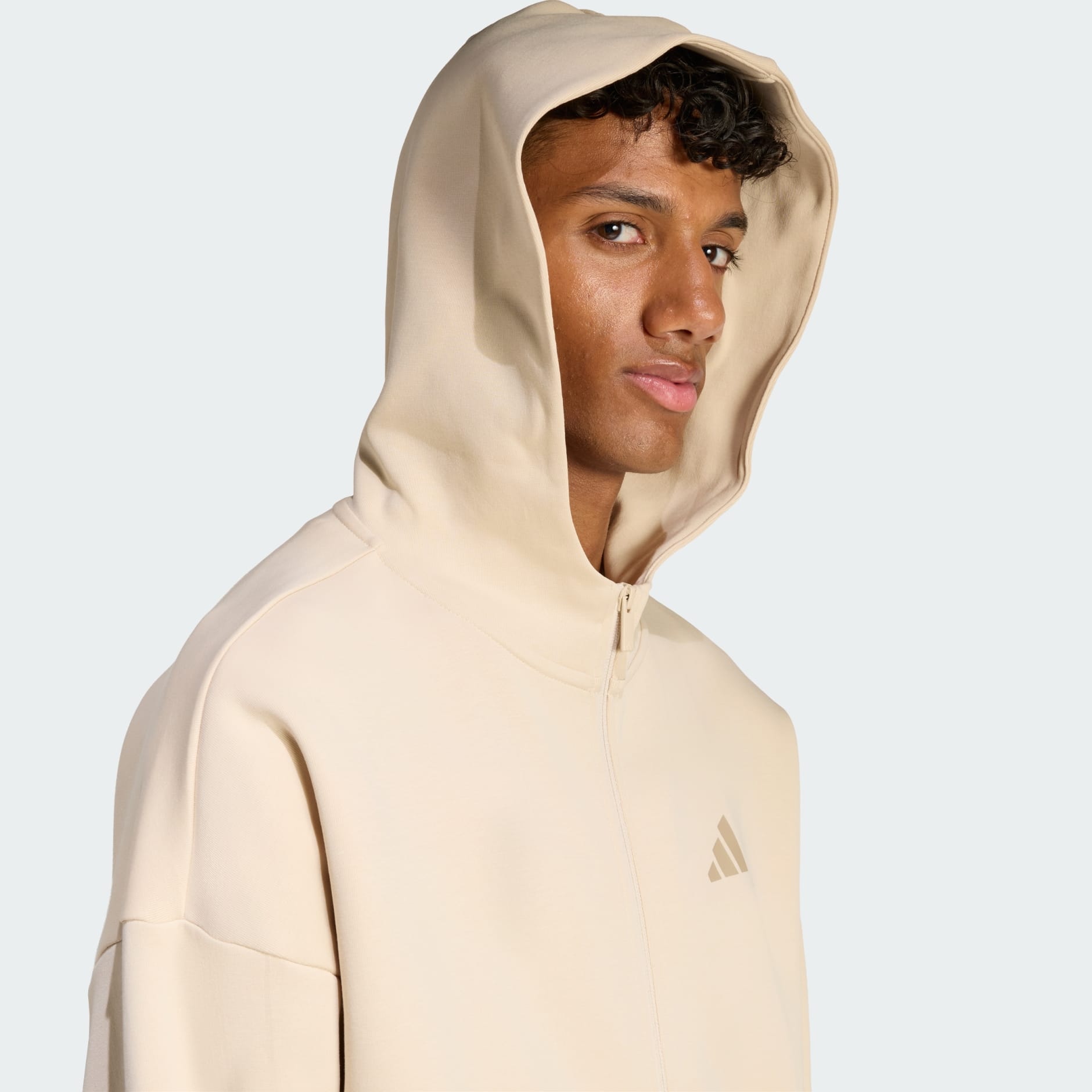 Veste &agrave; capuche enti&egrave;rement zipp&eacute;e petit logo Future Icons