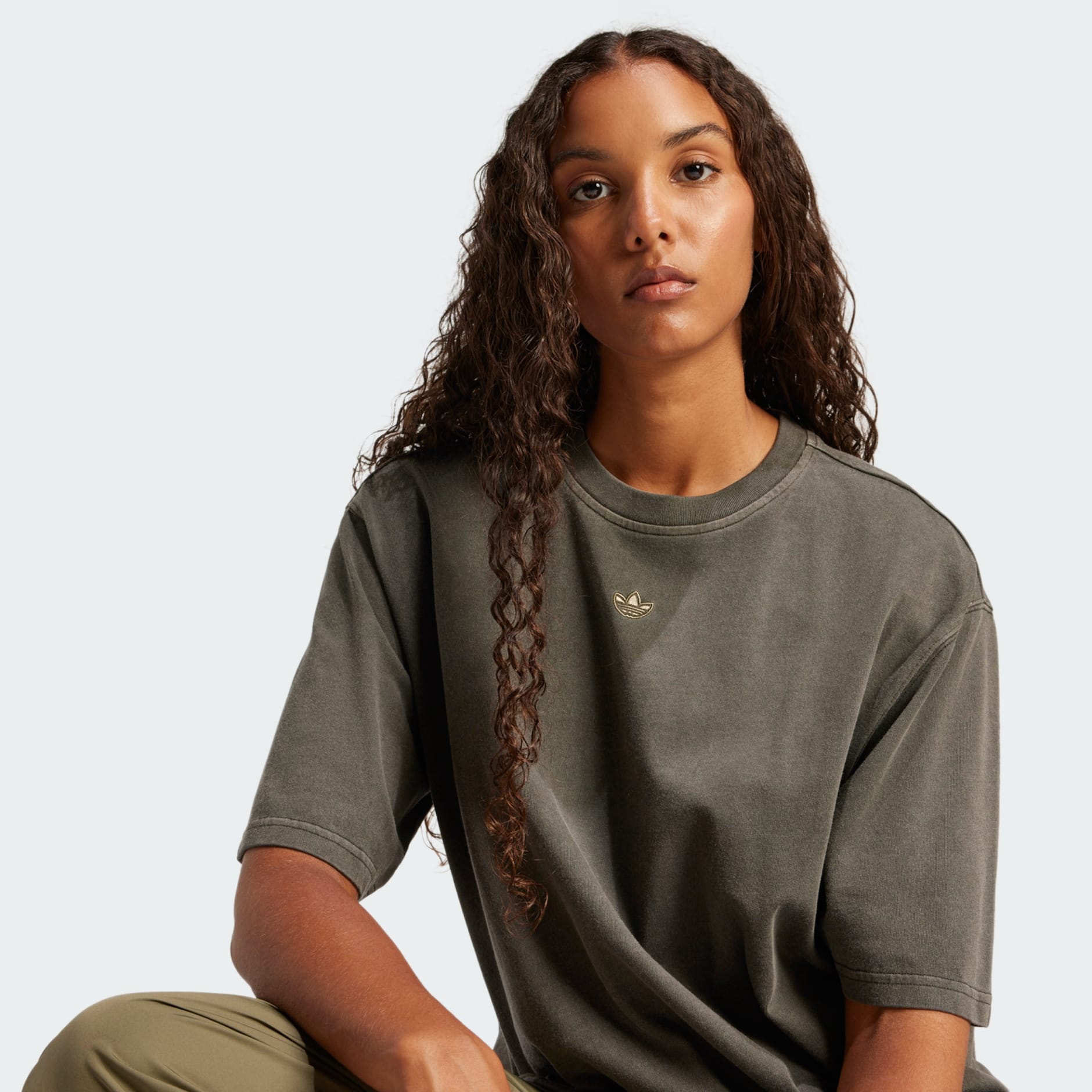 adidas Washed Oversized Tee - Black | adidas TZ