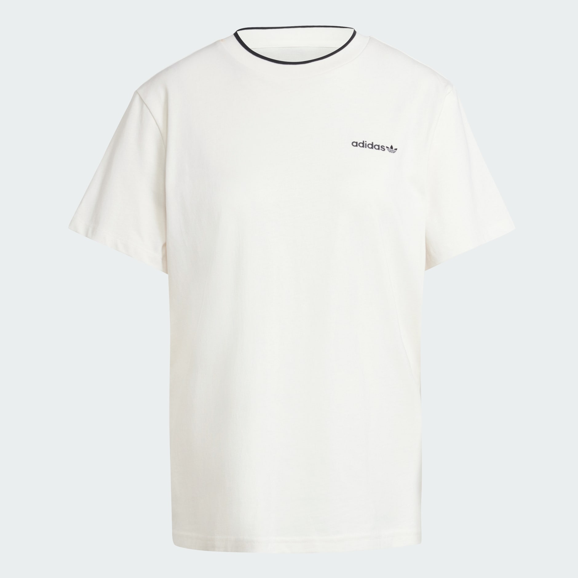 CLOTHING - Graphic adidas Sports Loose 3-Stripes Tee - White
