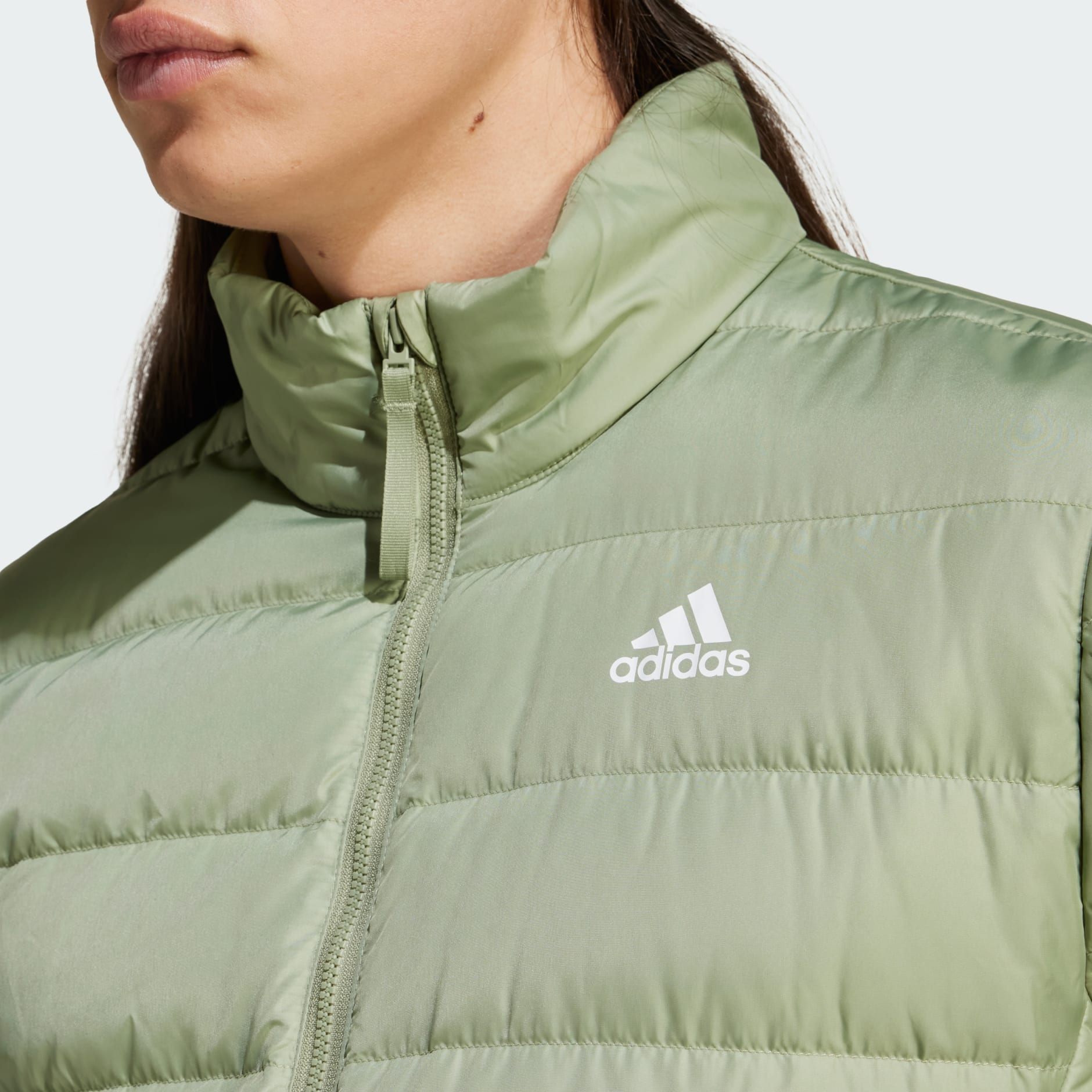 Clothing Essentials Light Down Jacket Green adidas South Africa