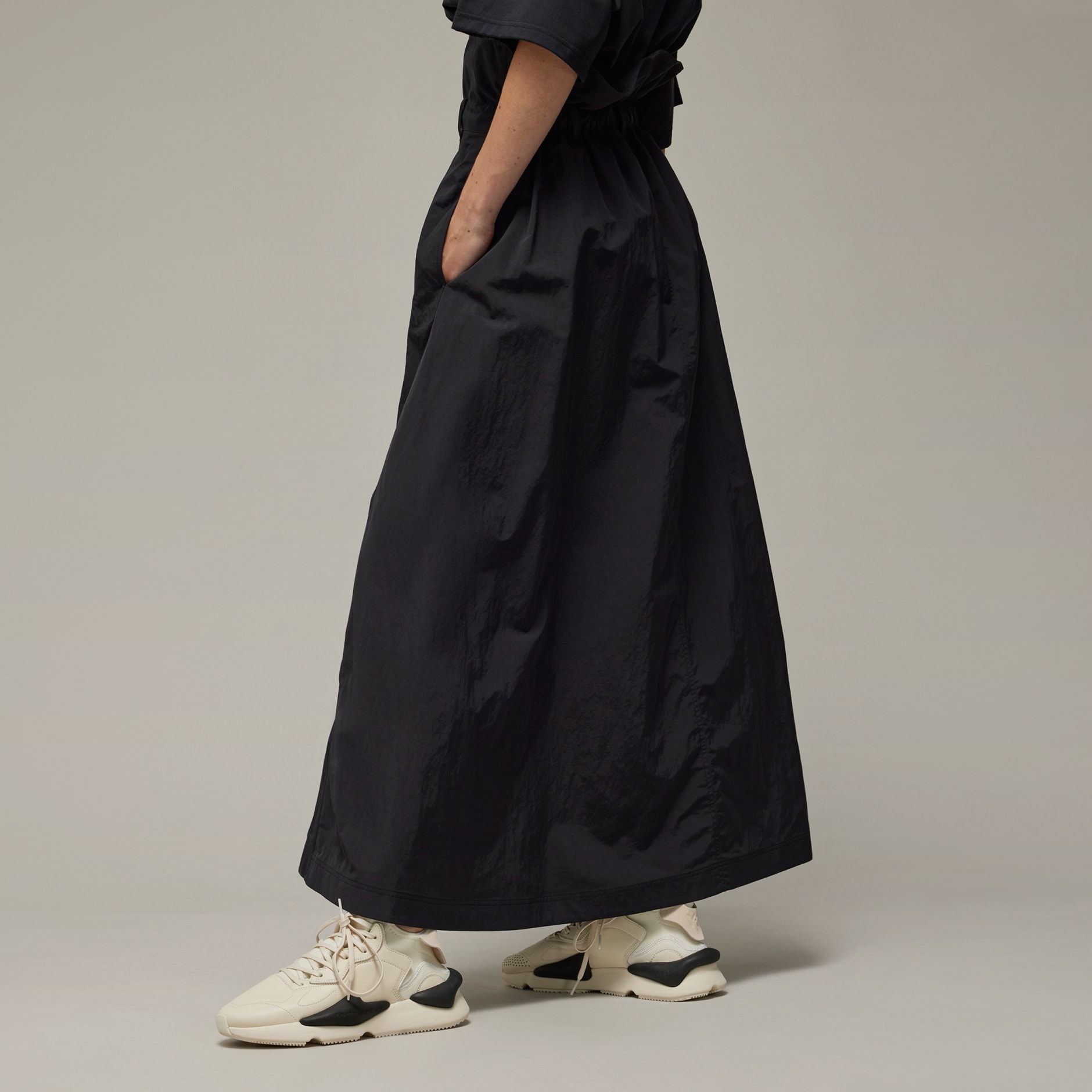 adidas Y-3 Crinkle Nylon Skirt - Black | adidas KE